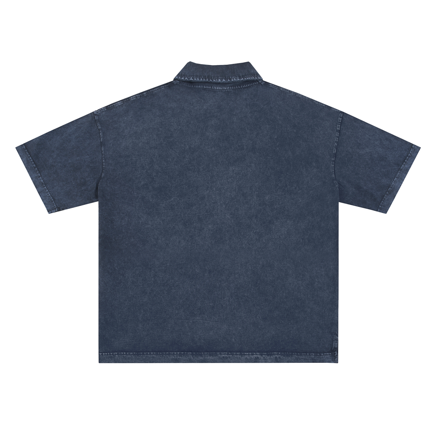 Orange Rabbit Bust Heavyweight Snow-Washed Polo T-Shirt