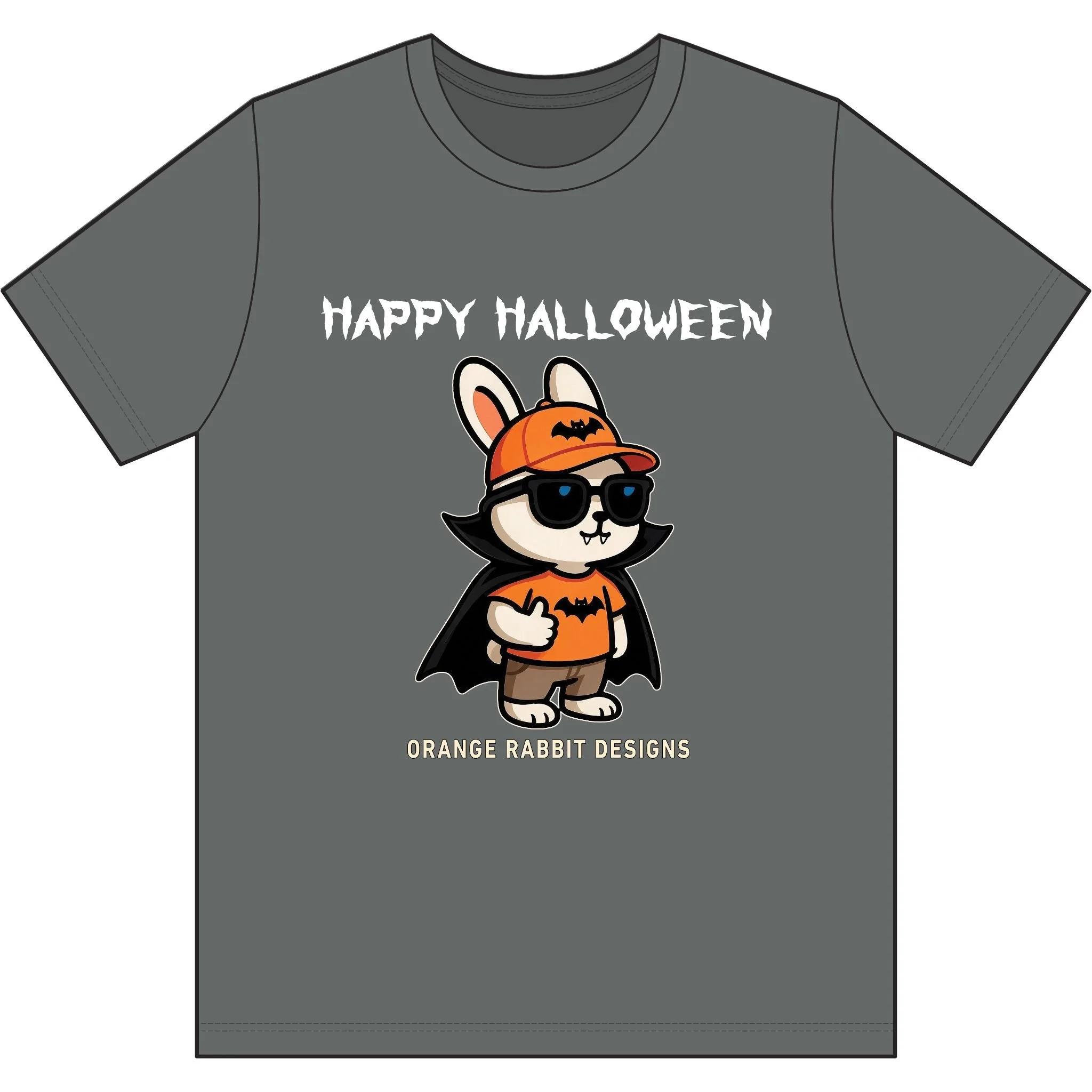 Orange Rabbit Designs Halloween Recycled Cotton T‑Shirt