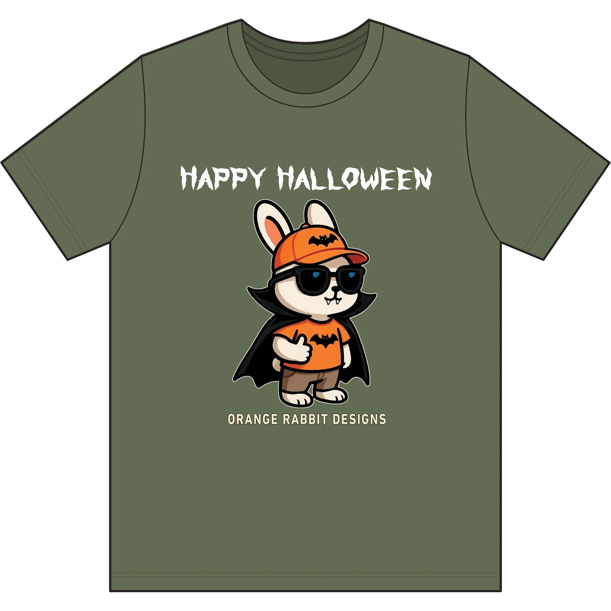 Orange Rabbit Designs Halloween Recycled Cotton T‑Shirt