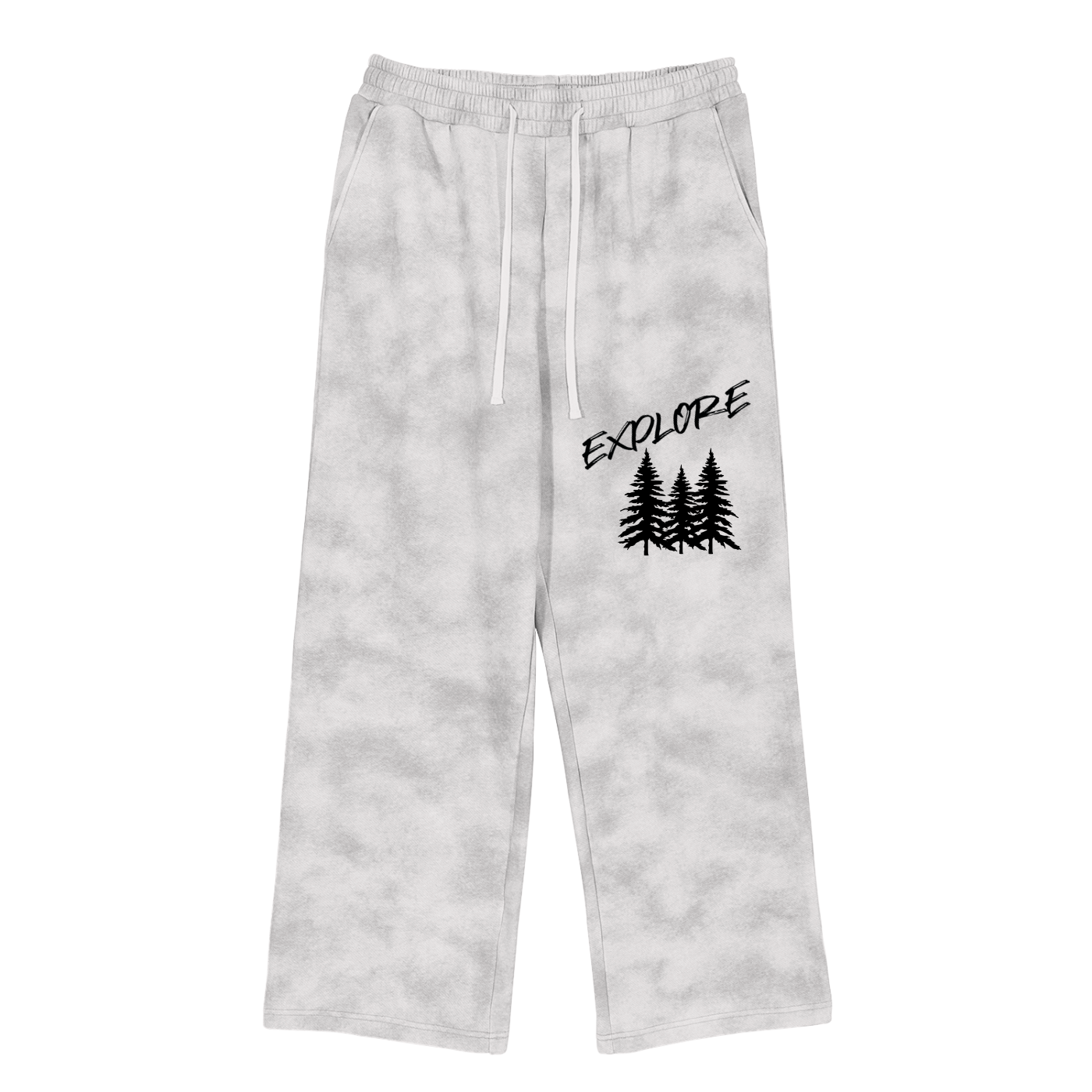 Explore Pine Tree Dirty Washed Full Zip Hoodie & Sweatpants