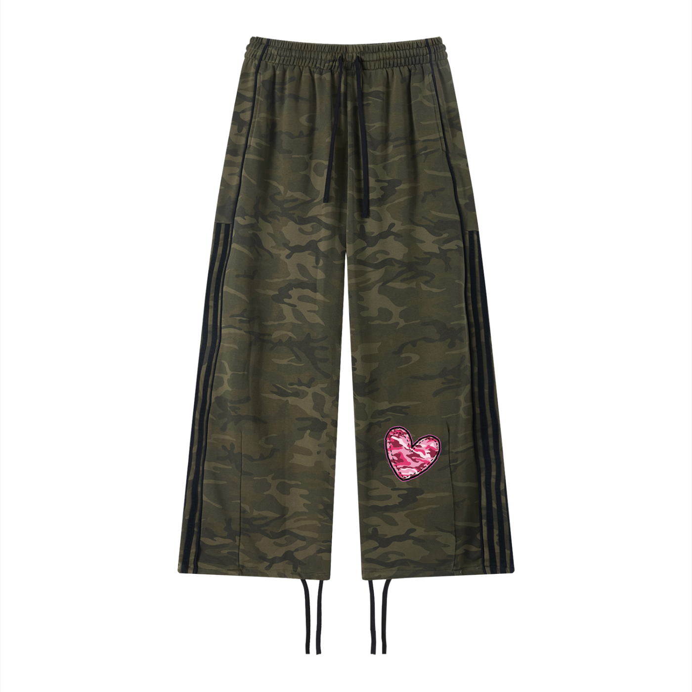 Women's Camo Heart Streetwear Set