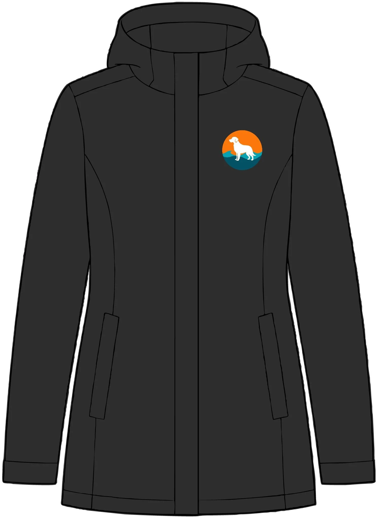 Women’s Dog Lover Rain Jacket
