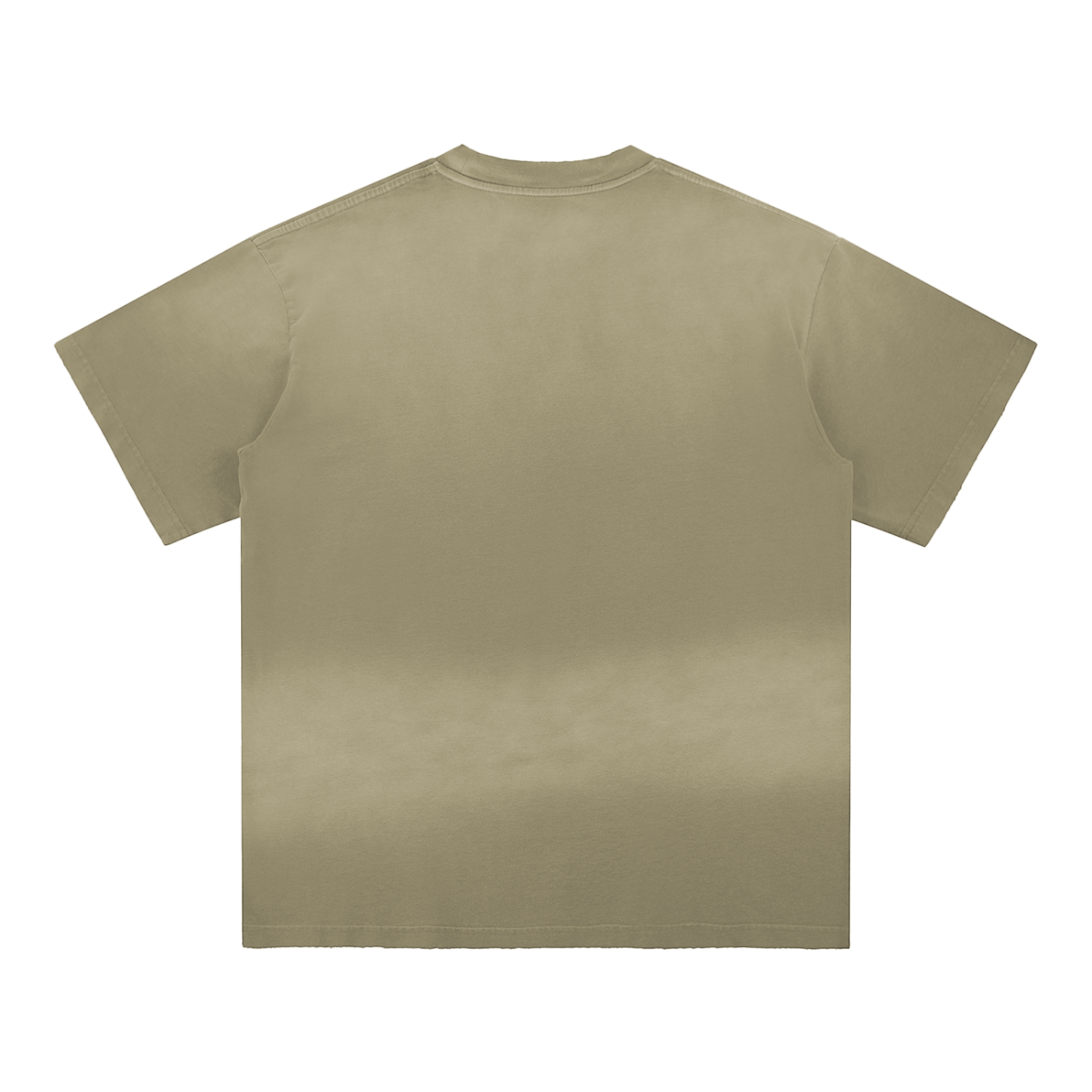 Pizza Graffiti Sun Faded Hand-Frayed Cotton T-Shirt