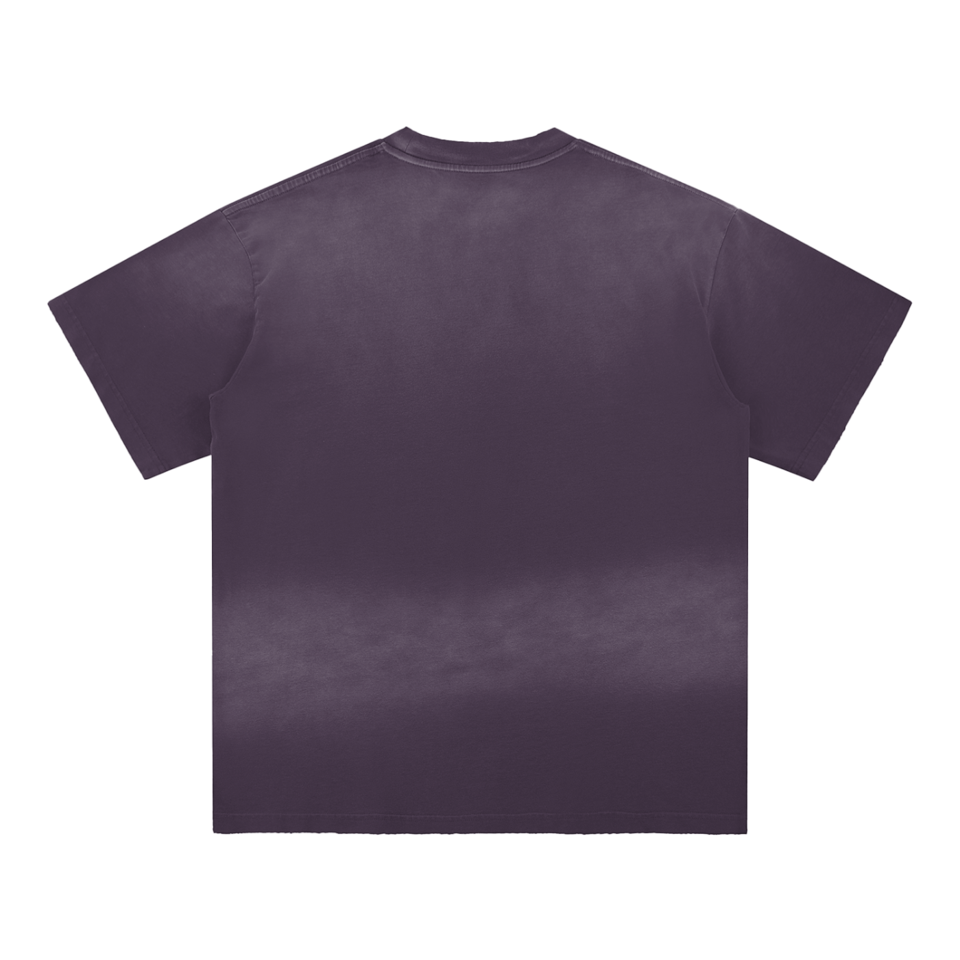 Pizza Graffiti Sun Faded Hand-Frayed Cotton T-Shirt