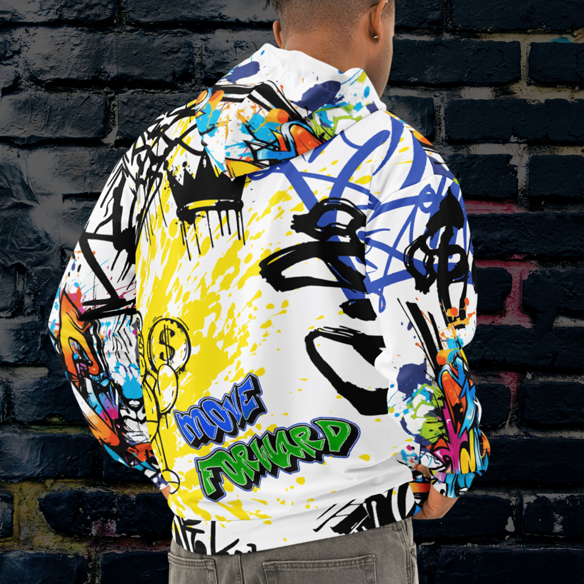 Graffiti Bear Streetwear Hoodie