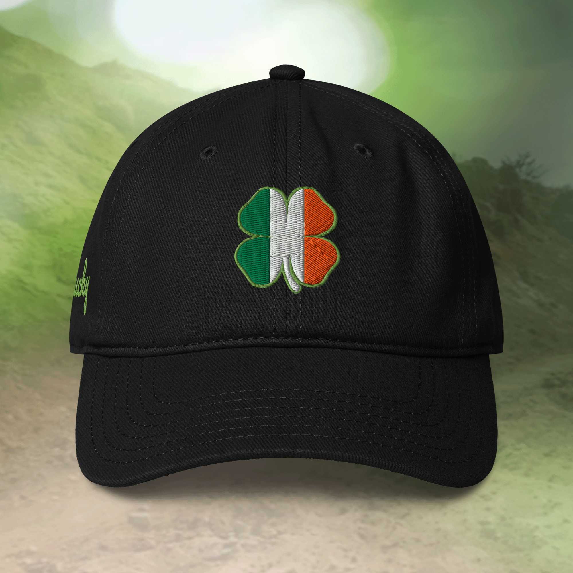 Lucky Irish Shamrock Low-profile Cap
