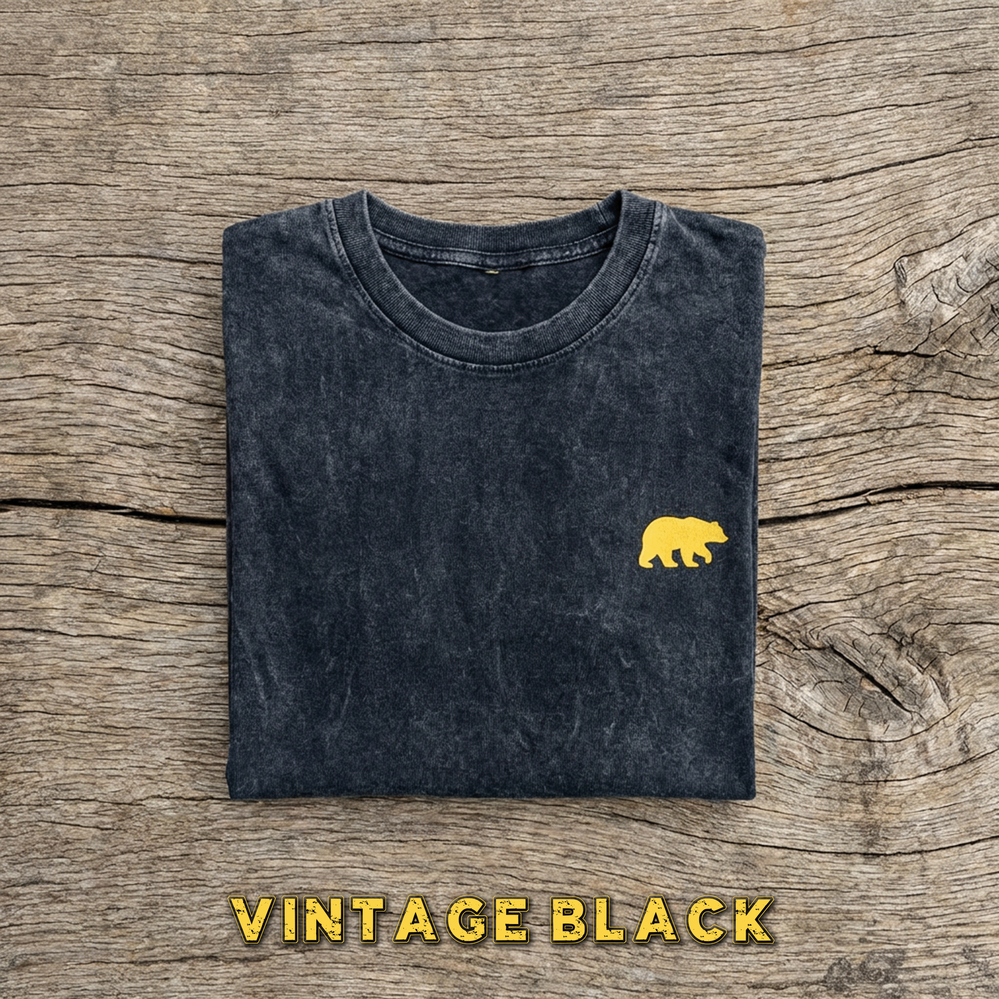 Vintage Crewneck Yellow Bear Tee