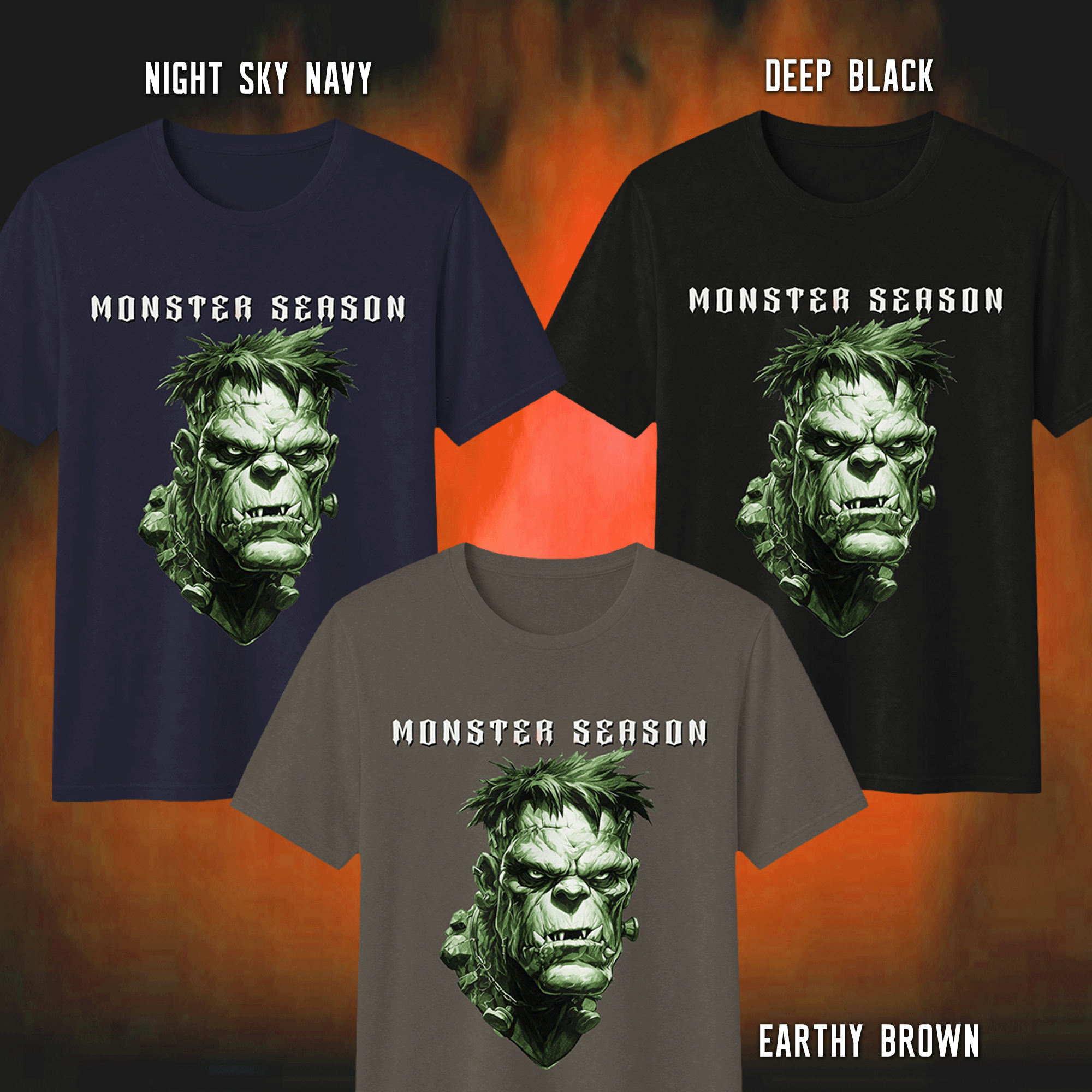 Monster Season Frankenstein Eco-friendly T‑Shirt