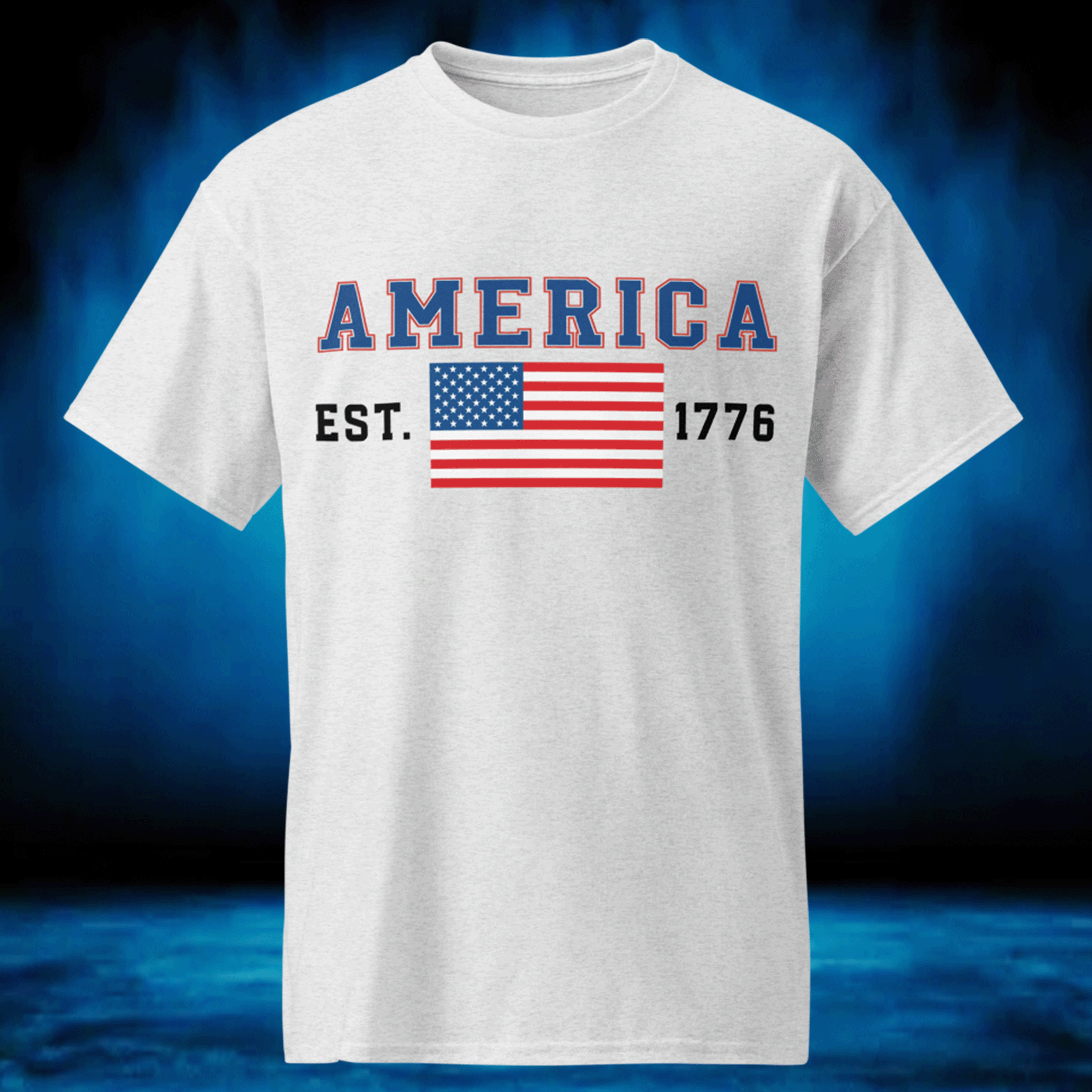 Patriotic America 1776 DryBlend® T-Shirt