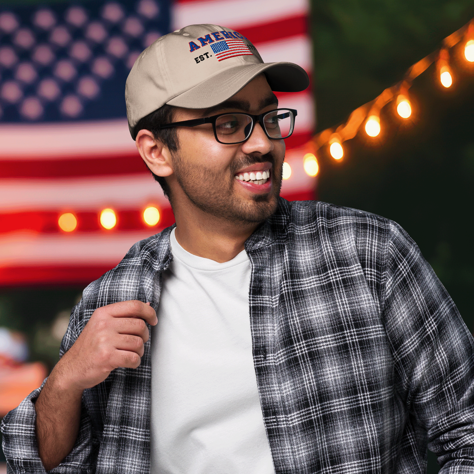 Embroidered AMERICA 1776 Classic Dad Hat