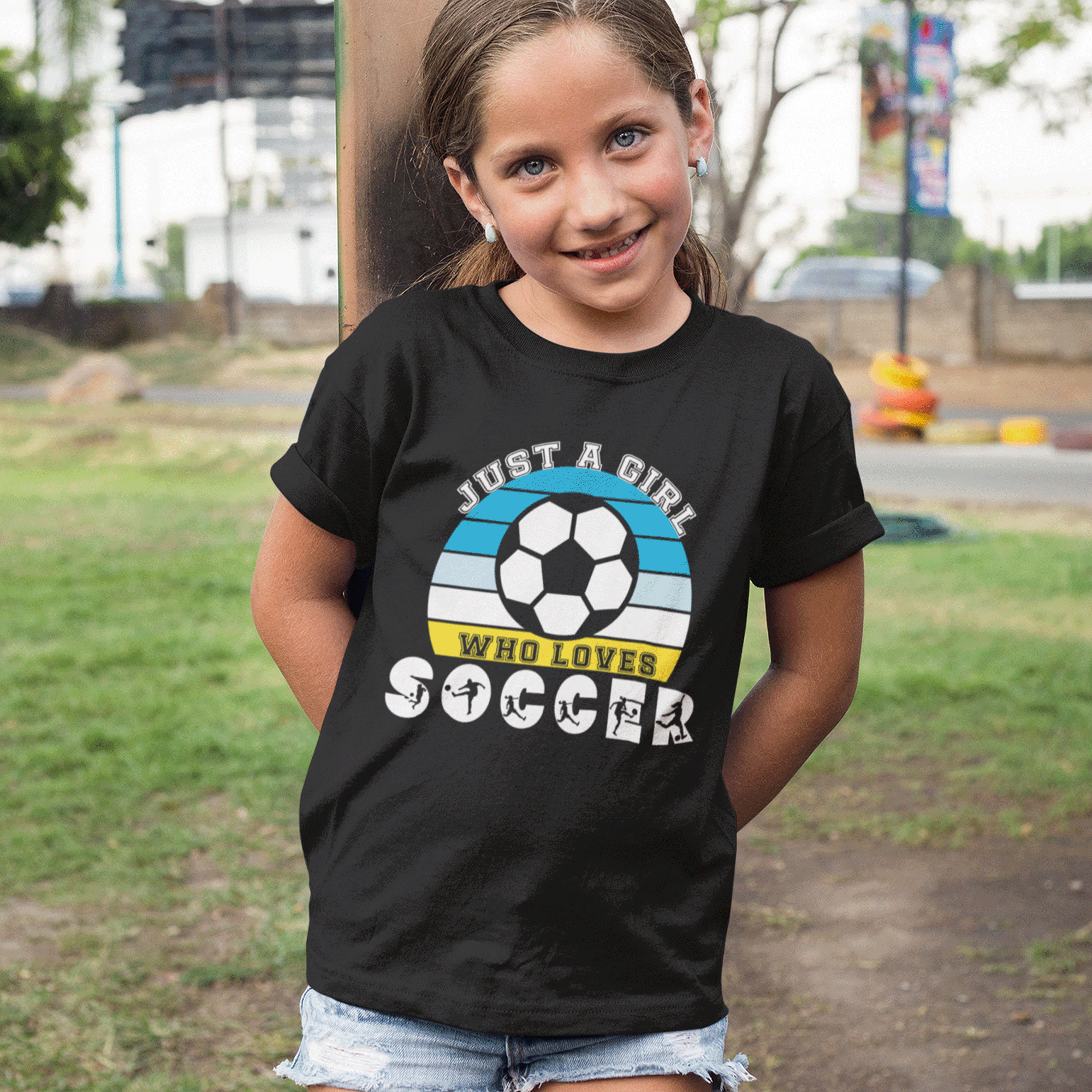 Just a Girl Who Loves Soccer Youth T-shirt