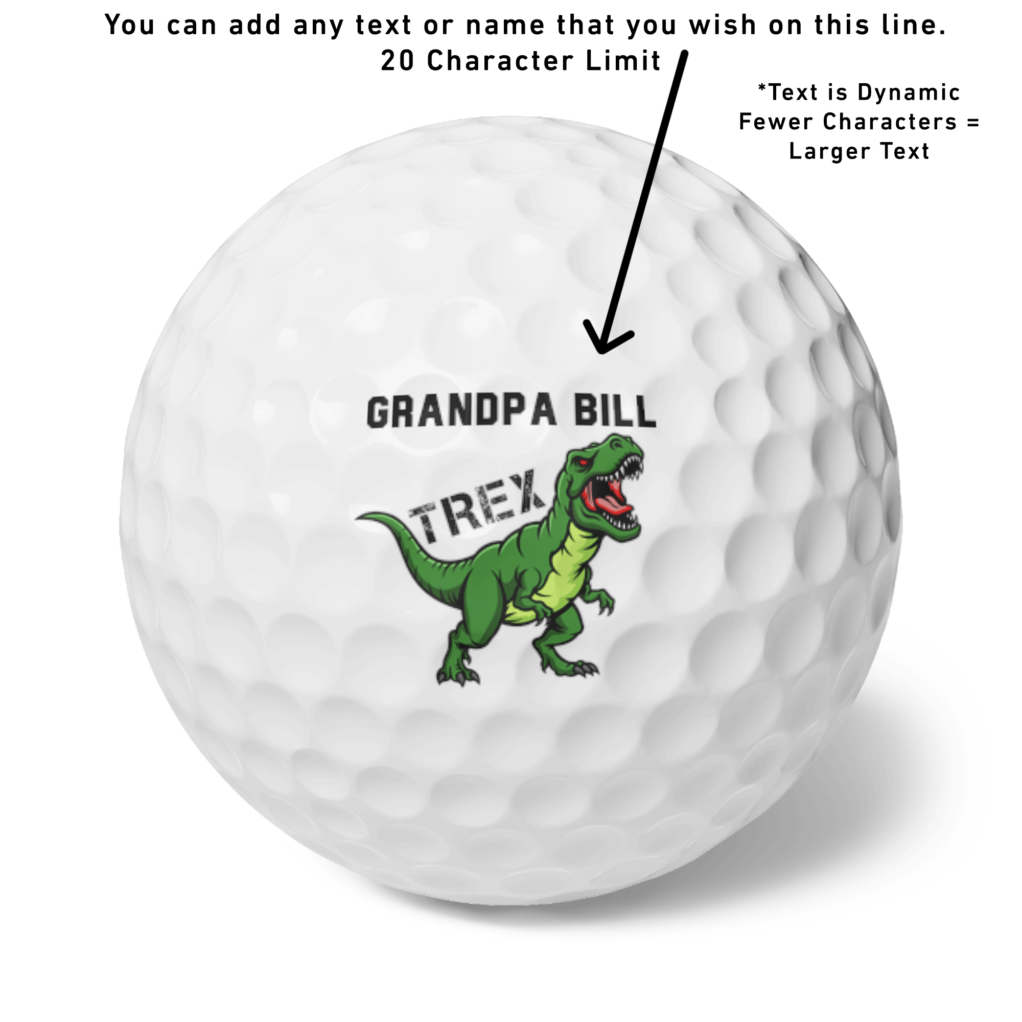PERSONALIZED TREX Golf Balls