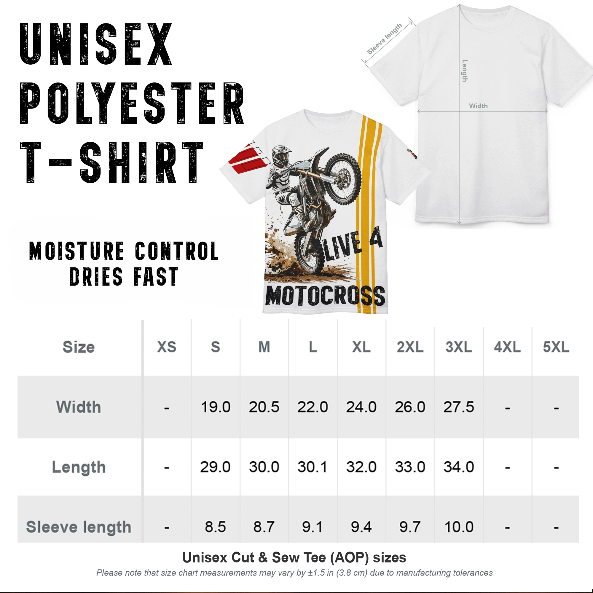 Live 4 Motocross All-Over Print Tee