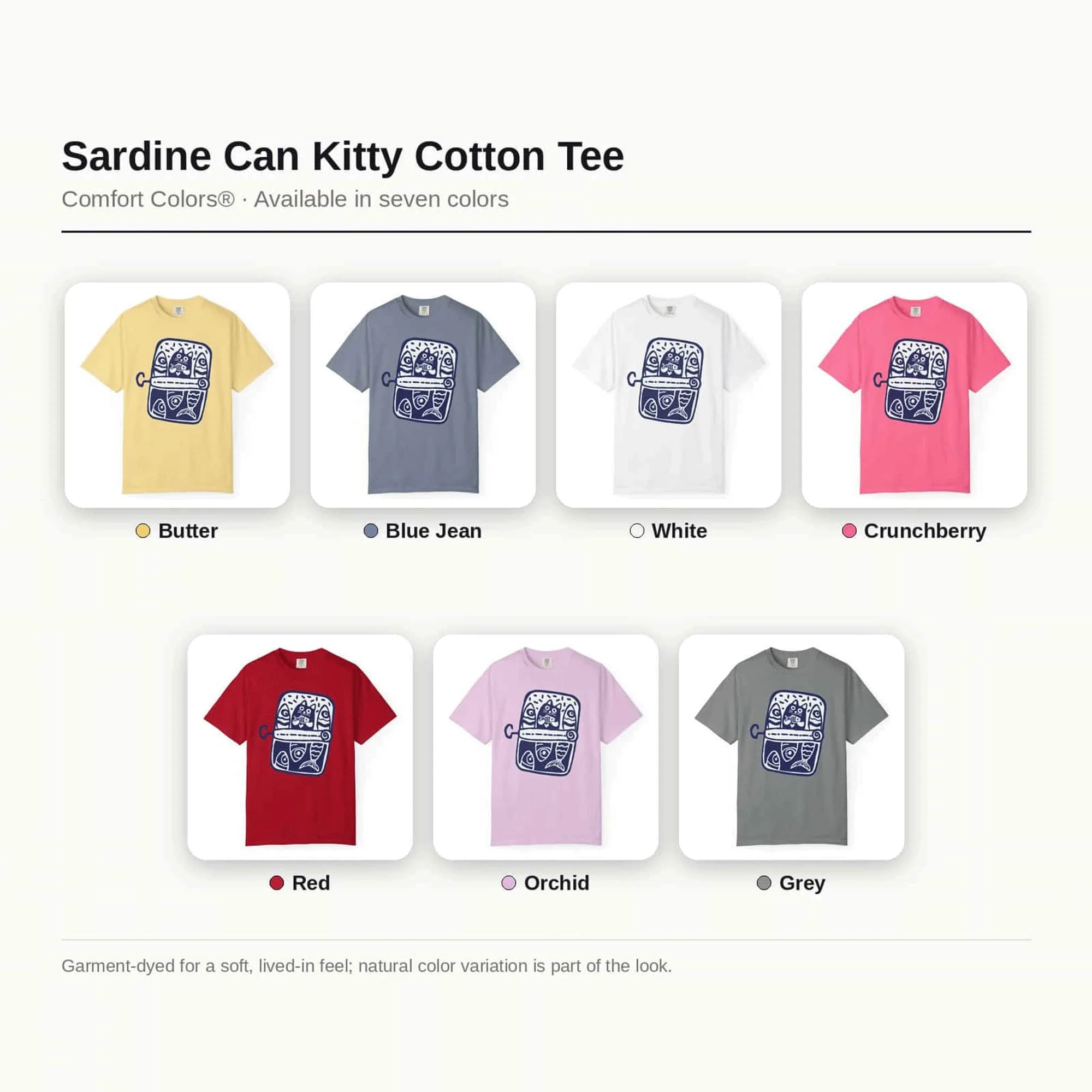 Sardine Can Kitty Unisex T-Shirt