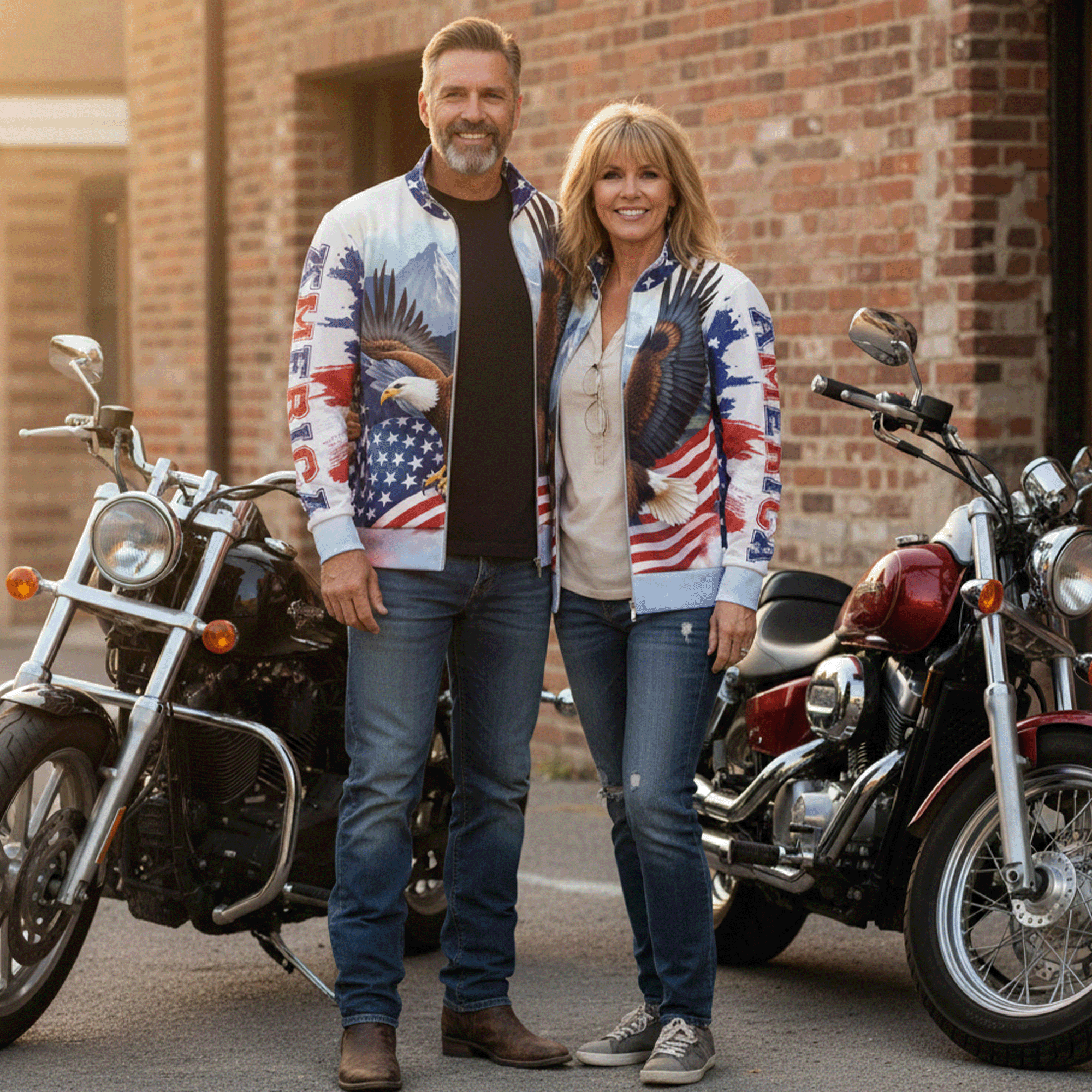 American Eagle Patriotic Unisex Track Jacket