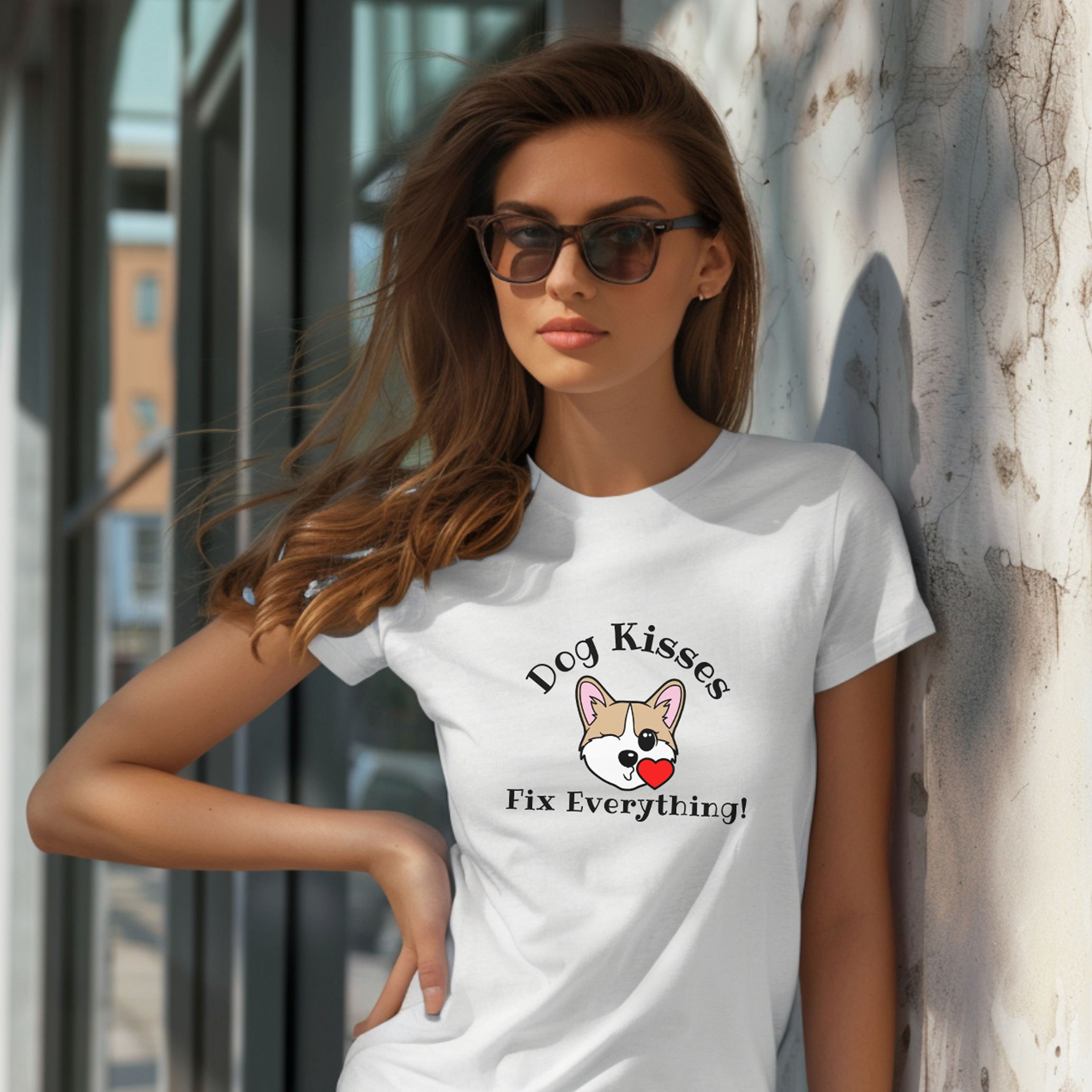Dog Kisses Fix Everything T-shirt