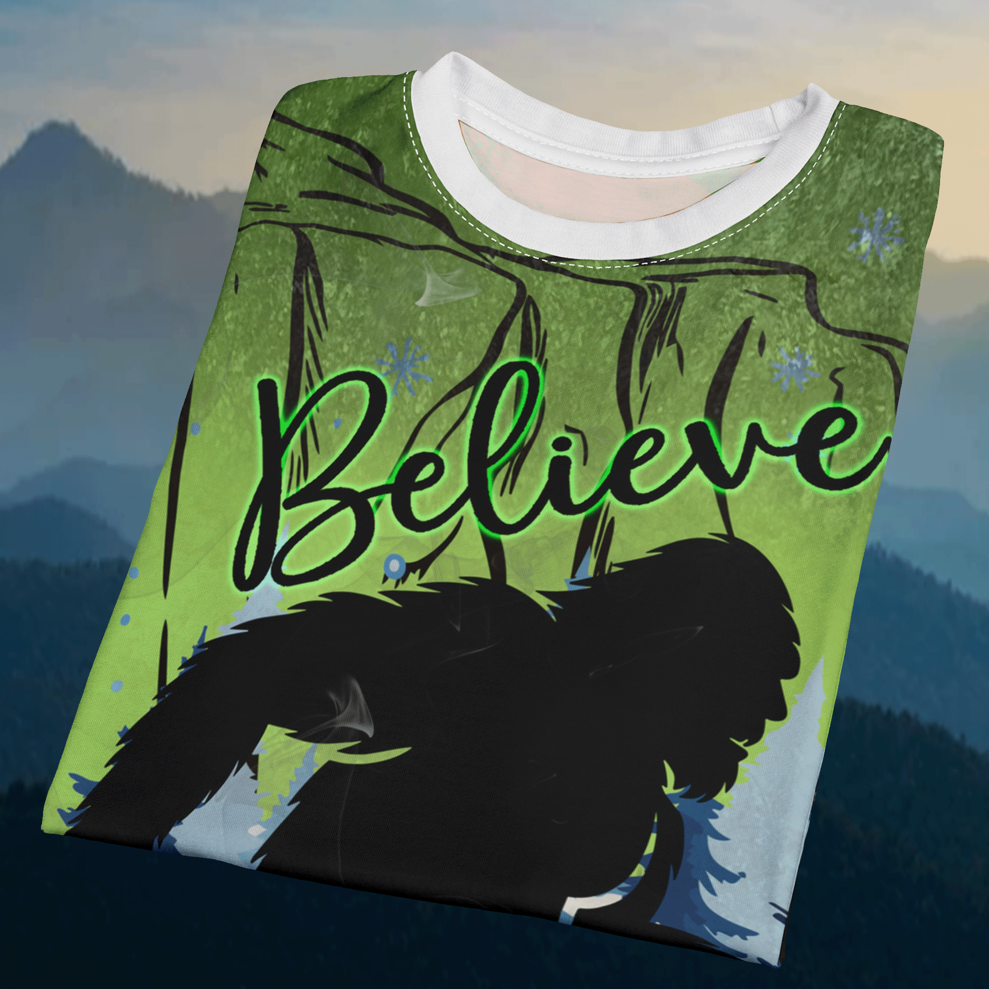 Sasquatch Believe Bigfoot T‑Shirt