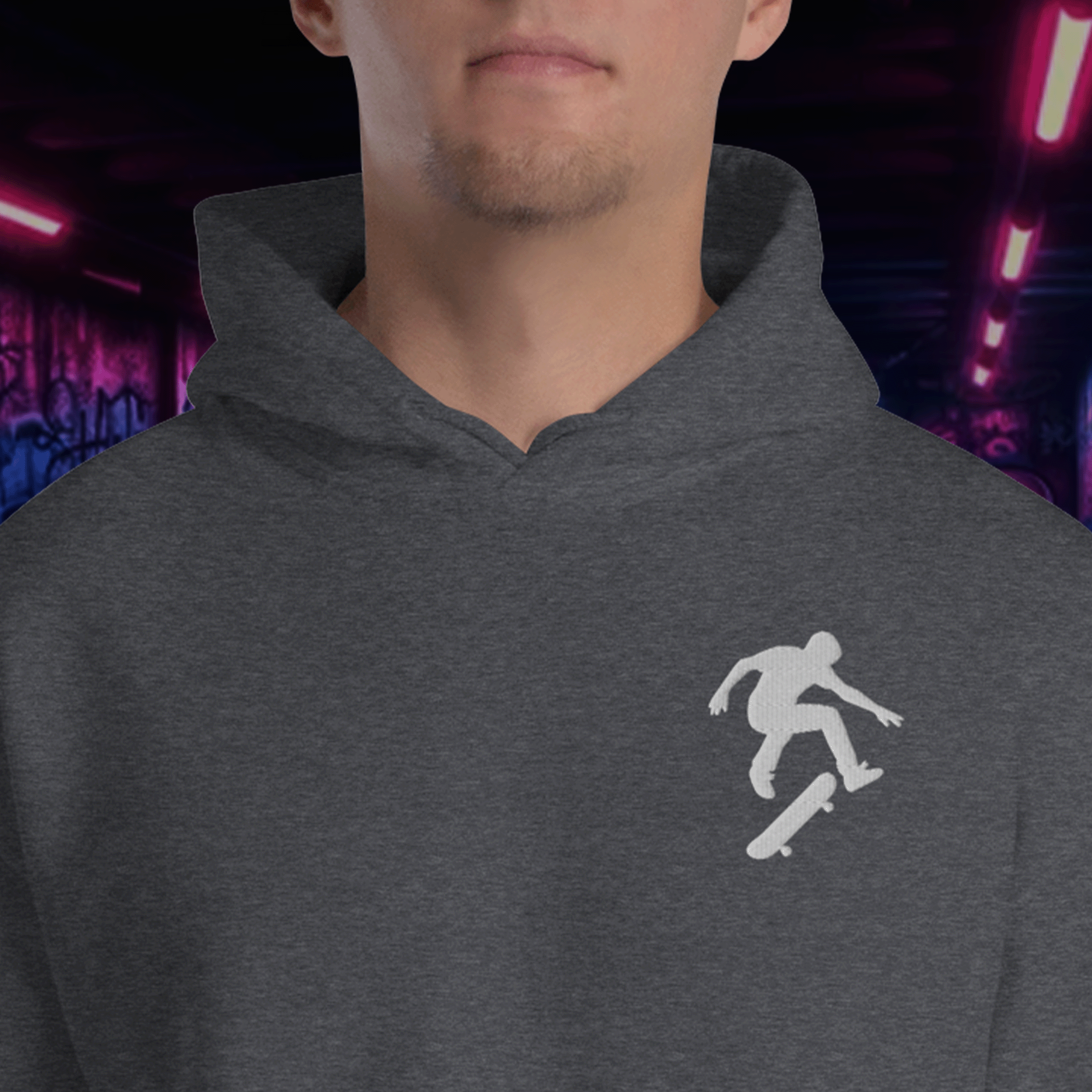 Urban Style Skateboarder Hoodie