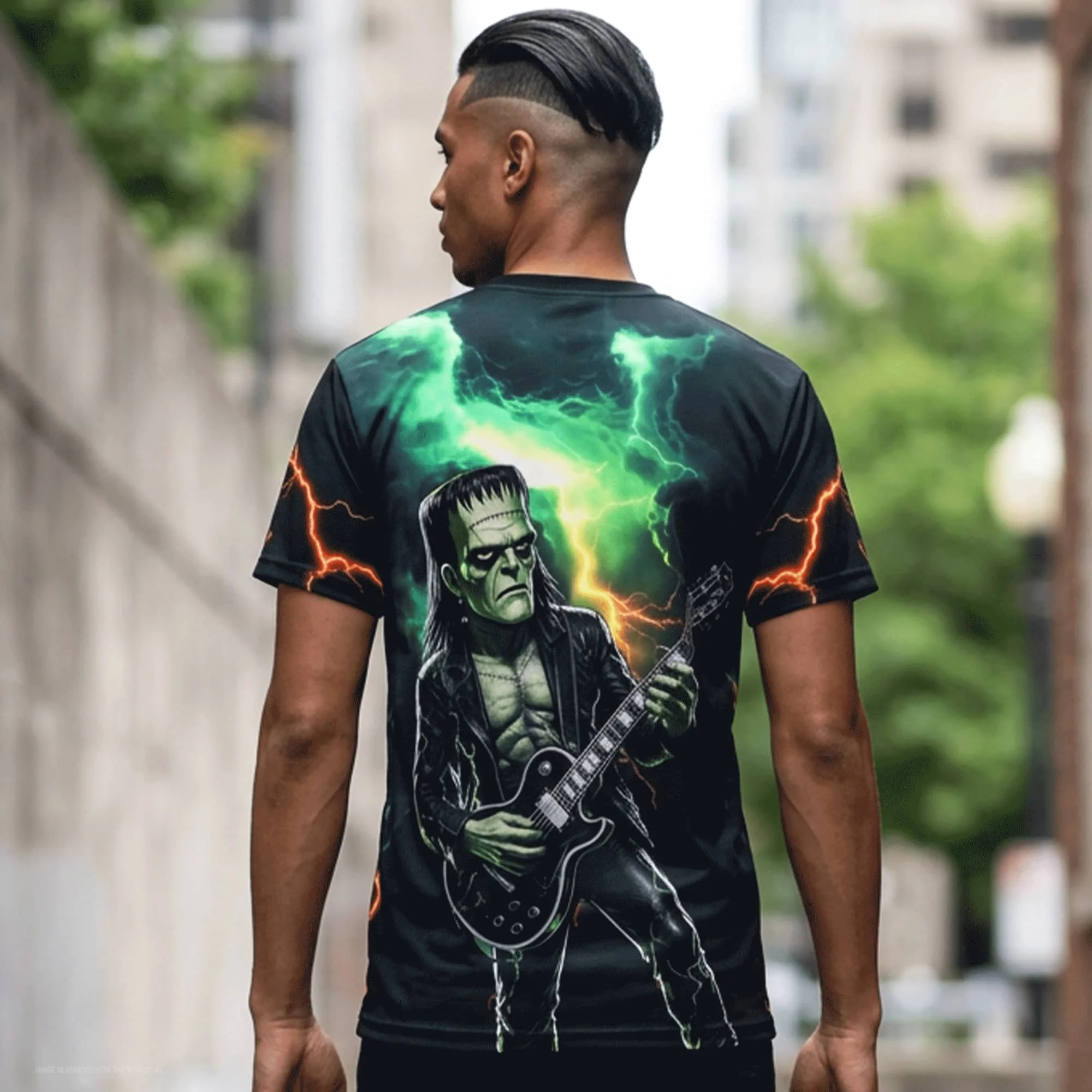 Rockstar Frankenstein All-Over Print Tee