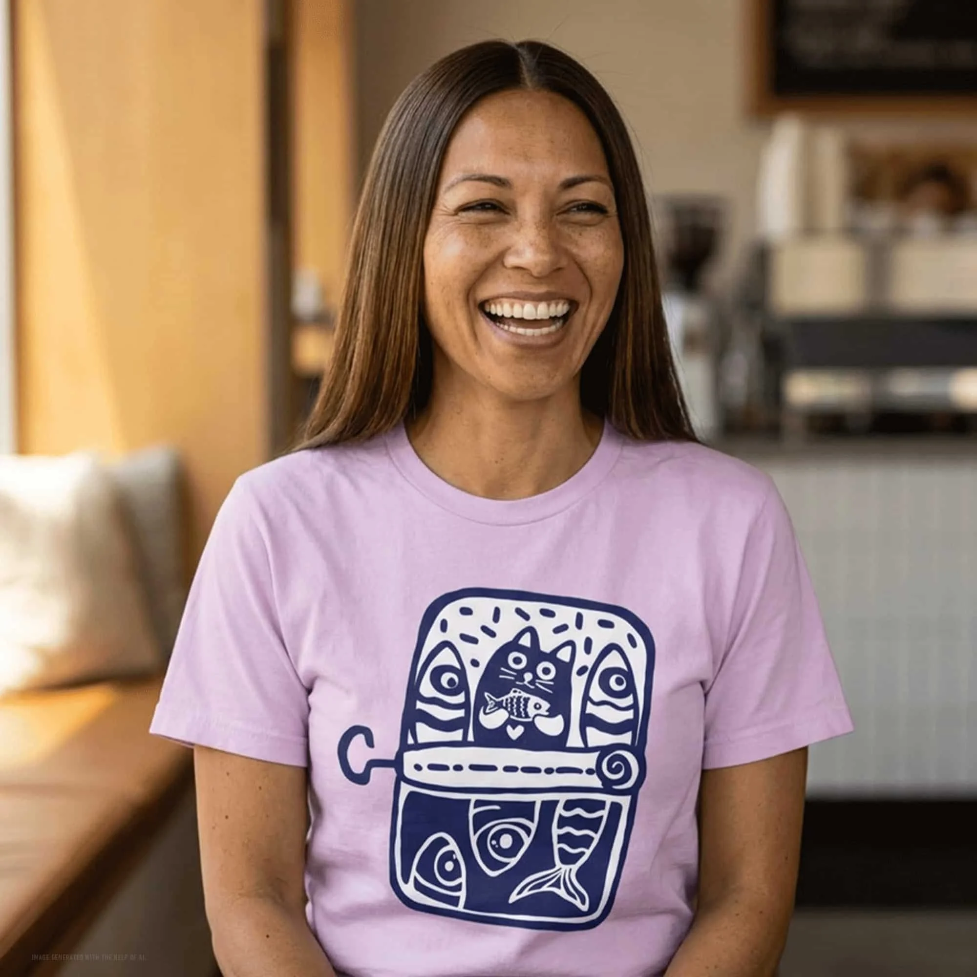 Sardine Can Kitty Unisex T-Shirt