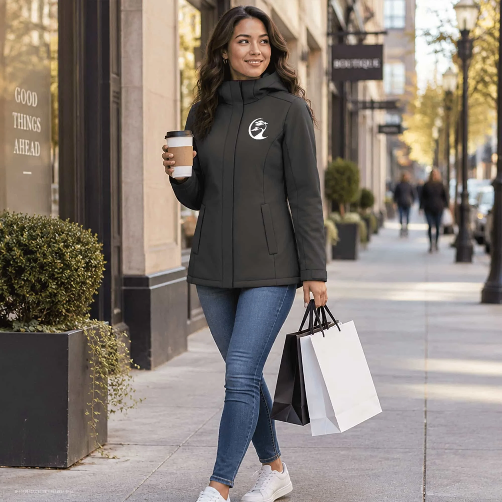 Women's Bonsai Tree Rain Jacket