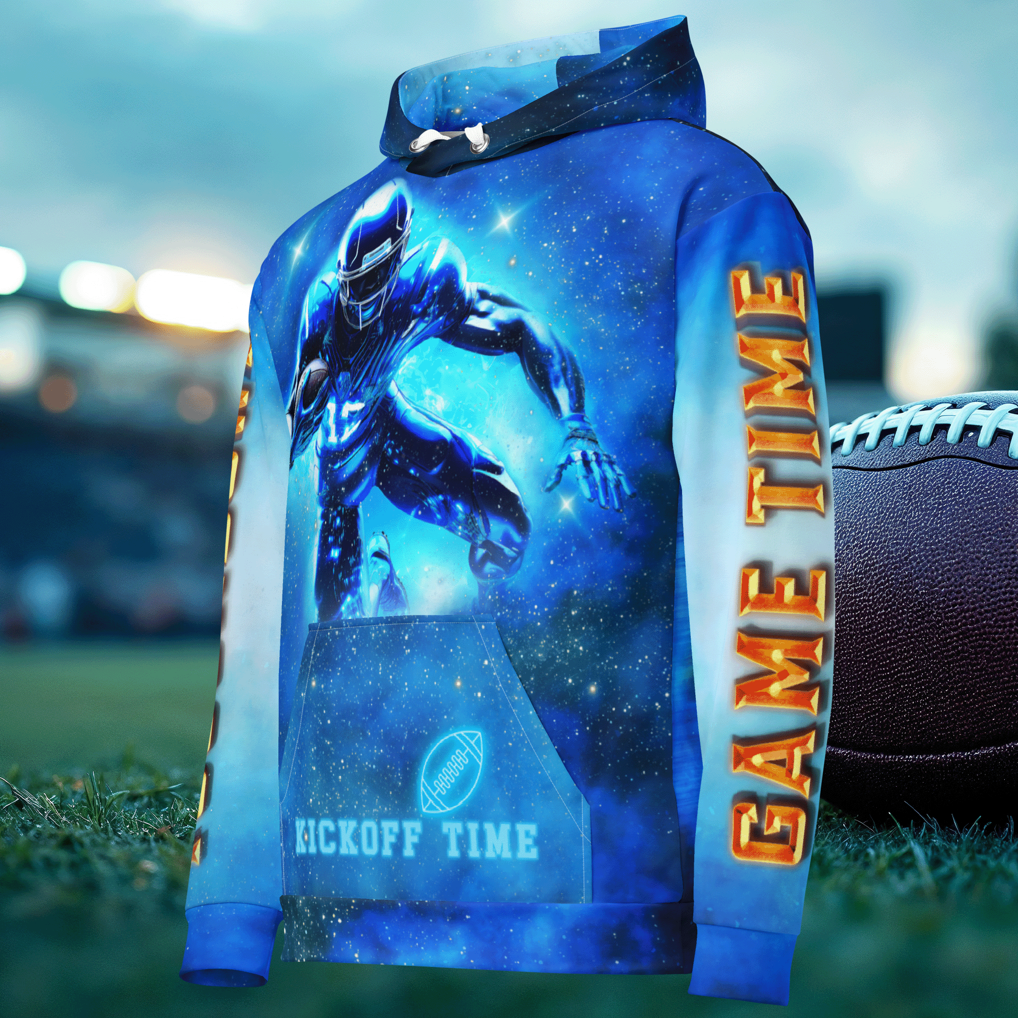 Football Season Cotton Hoodie