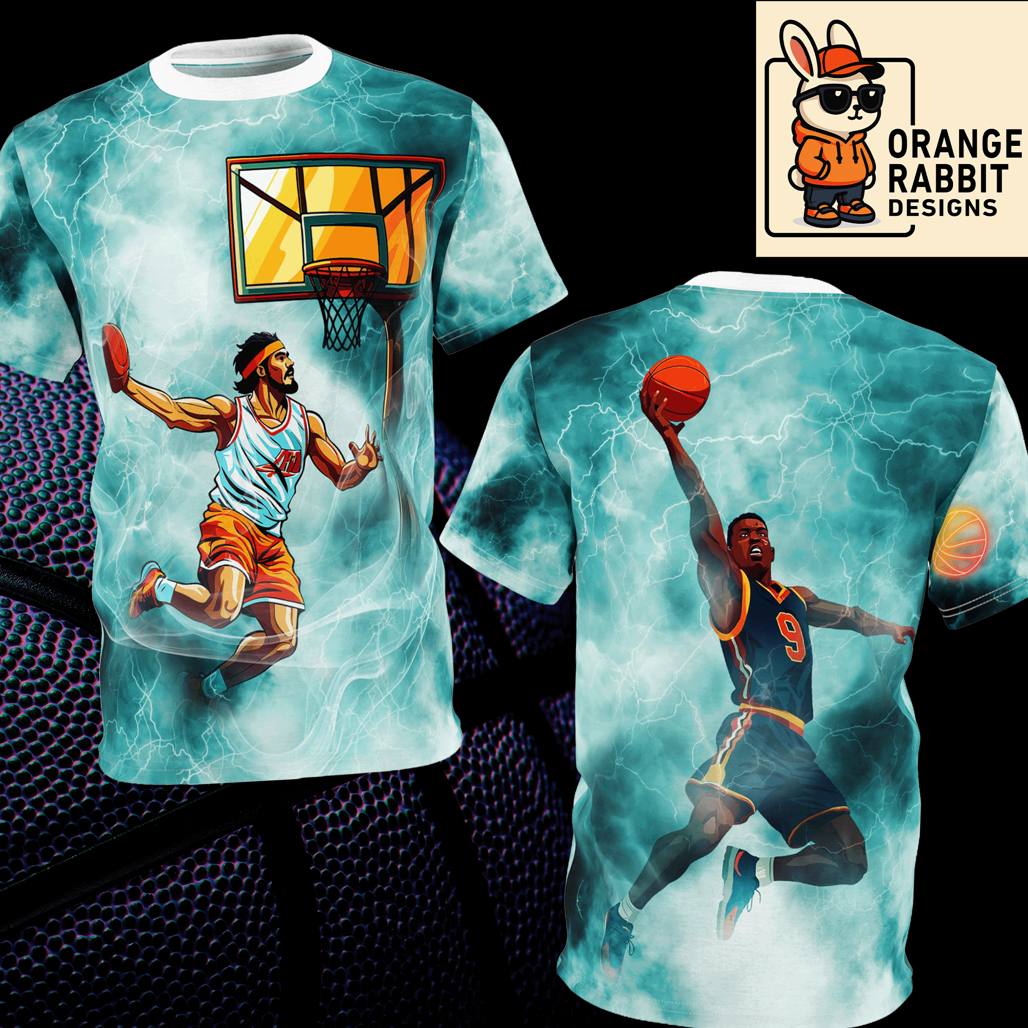 Basketball Lightning Moisture-Wicking Unisex Tee