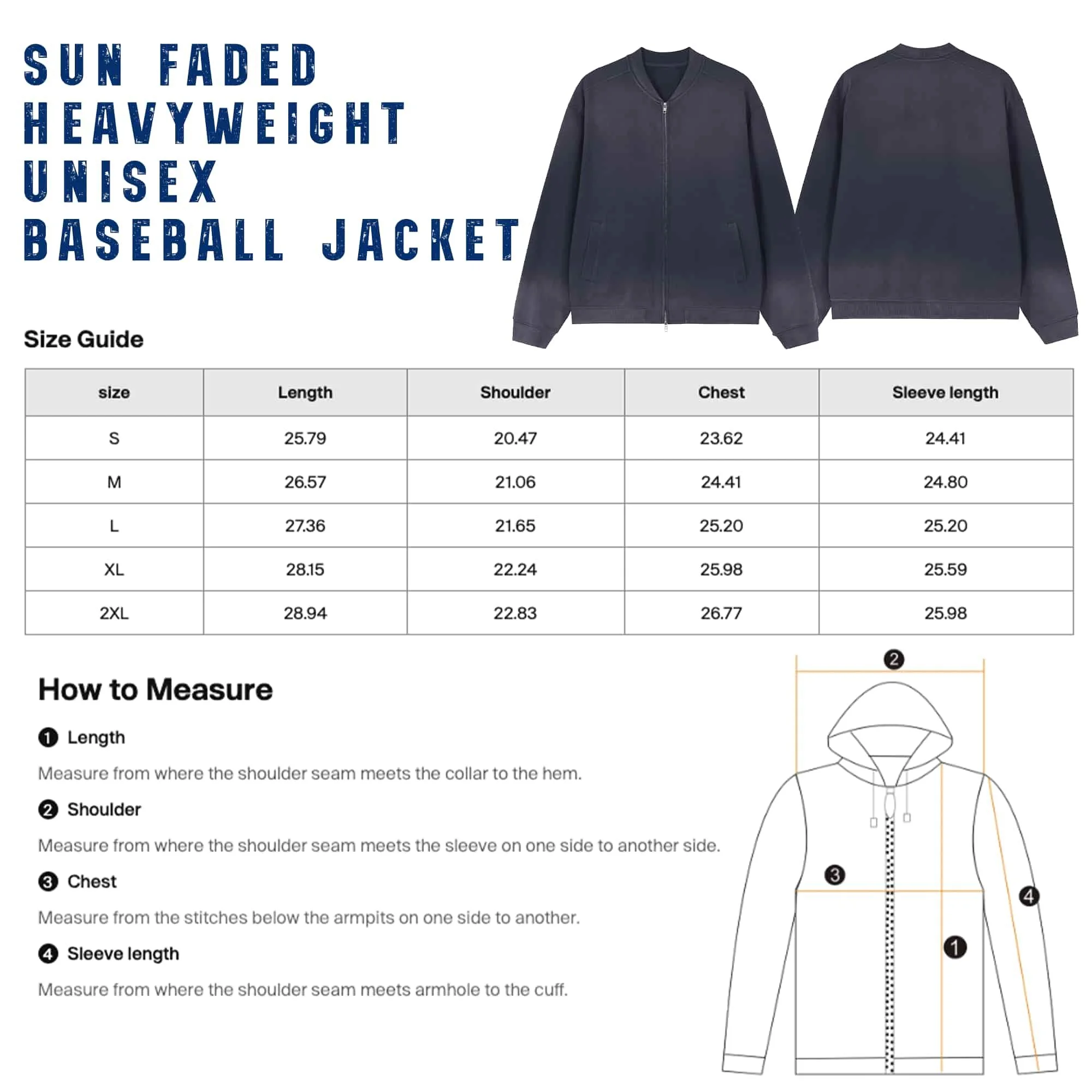 Grunge Number 8 Sun Faded Heavyweight Baseball Jacket