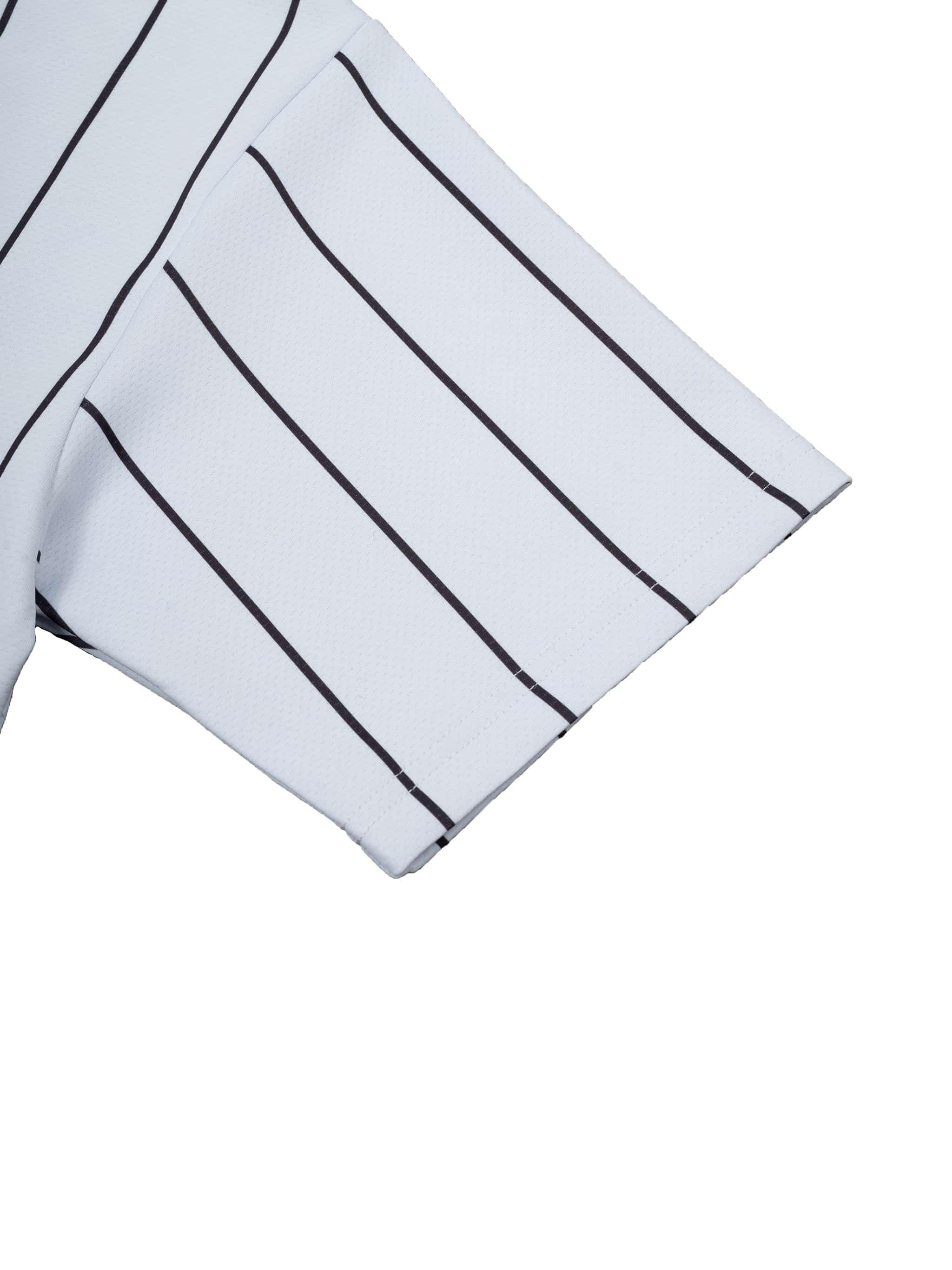Green Cobra Pinstripe Baseball Jersey