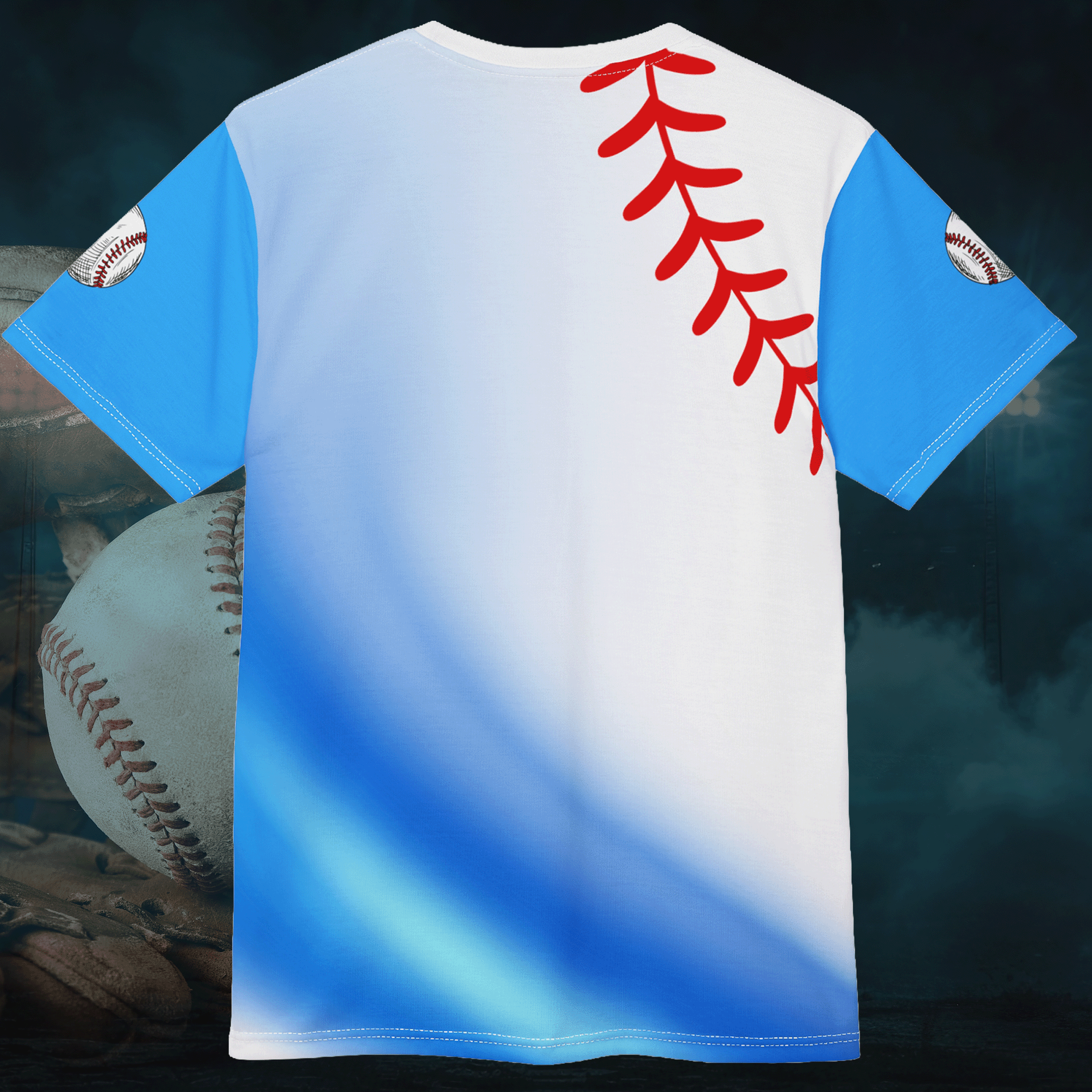 Baseball Fade Swoosh Unisex Graphic Tee