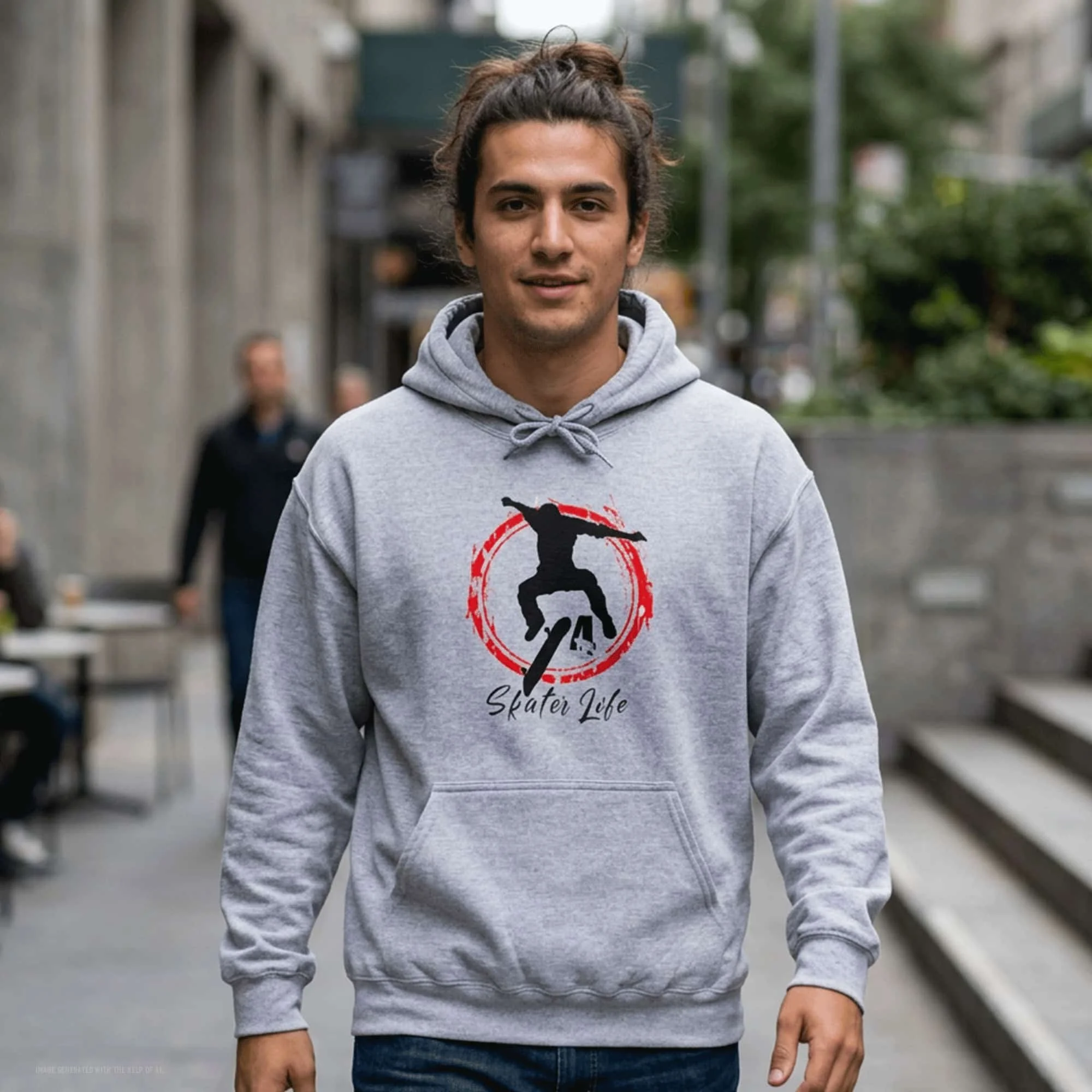 Skateboarder 4 Life Graphic Hoodie