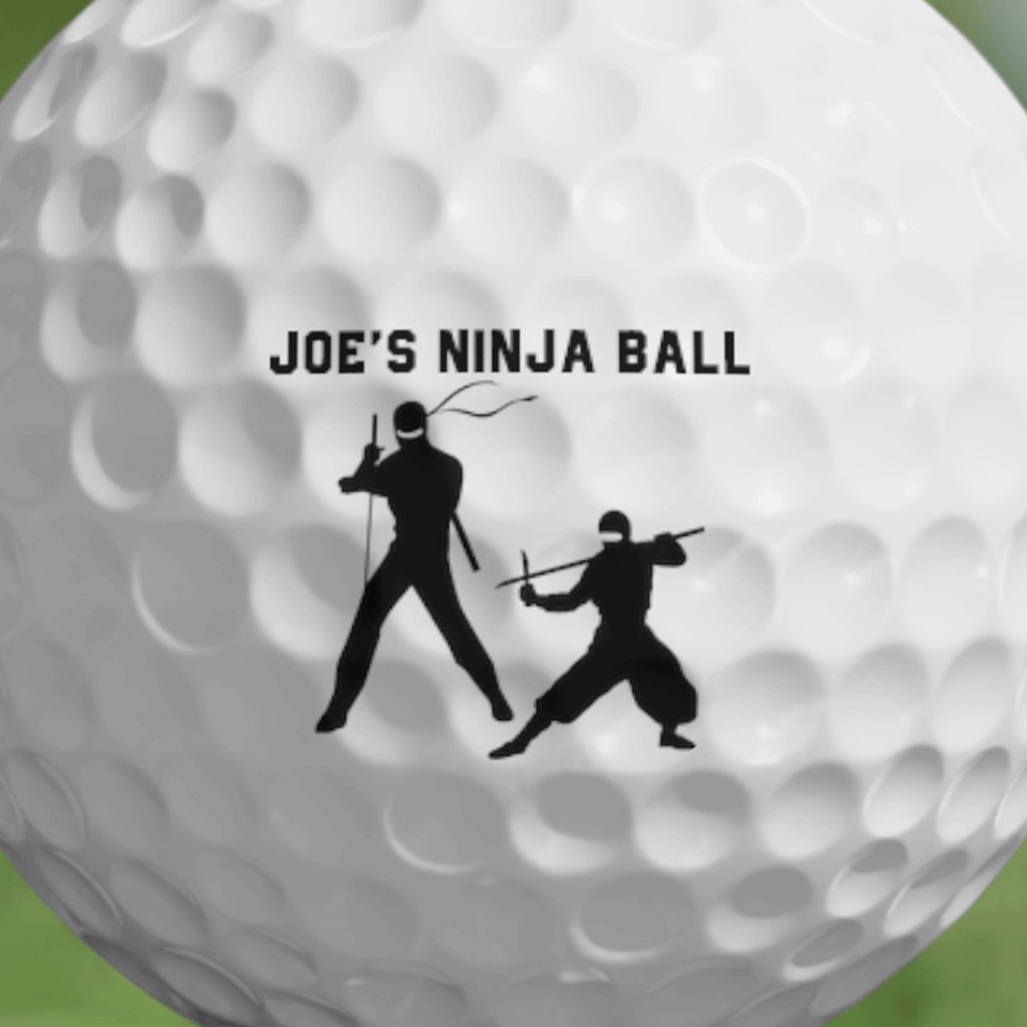PERSONALIZED Ninja Golf Balls