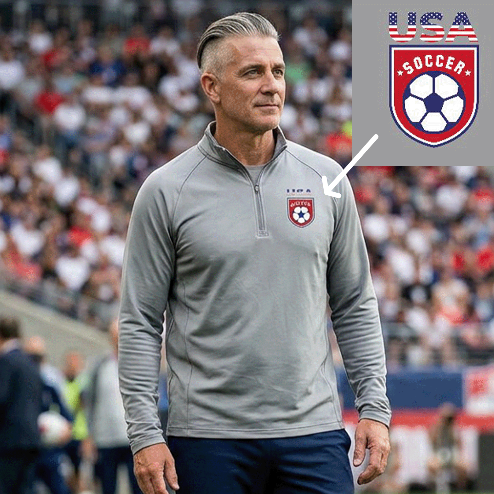 Men's USA Soccer Quarter-Zip Pullover