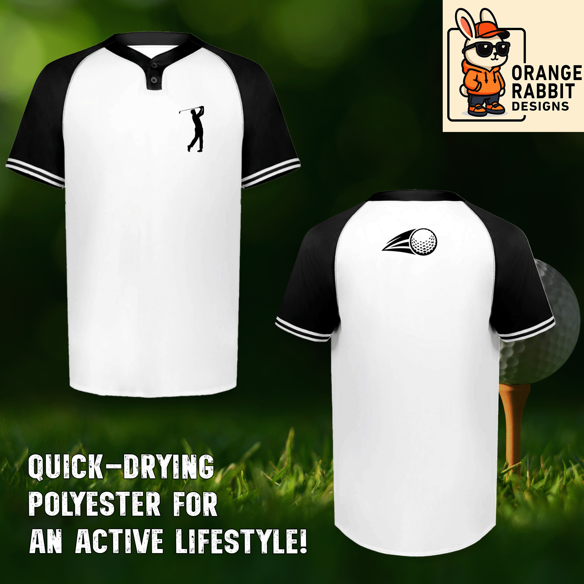 Men's Augusta Sportswear Golfer Cutter Henley Jersey