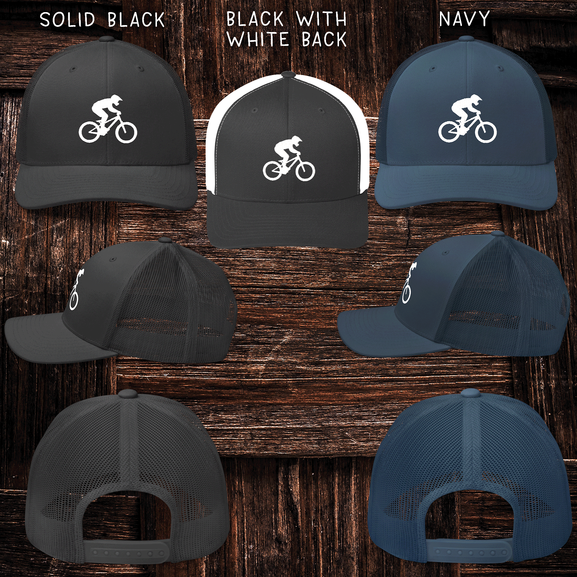 Mountain biker Retro trucker cap 4.png