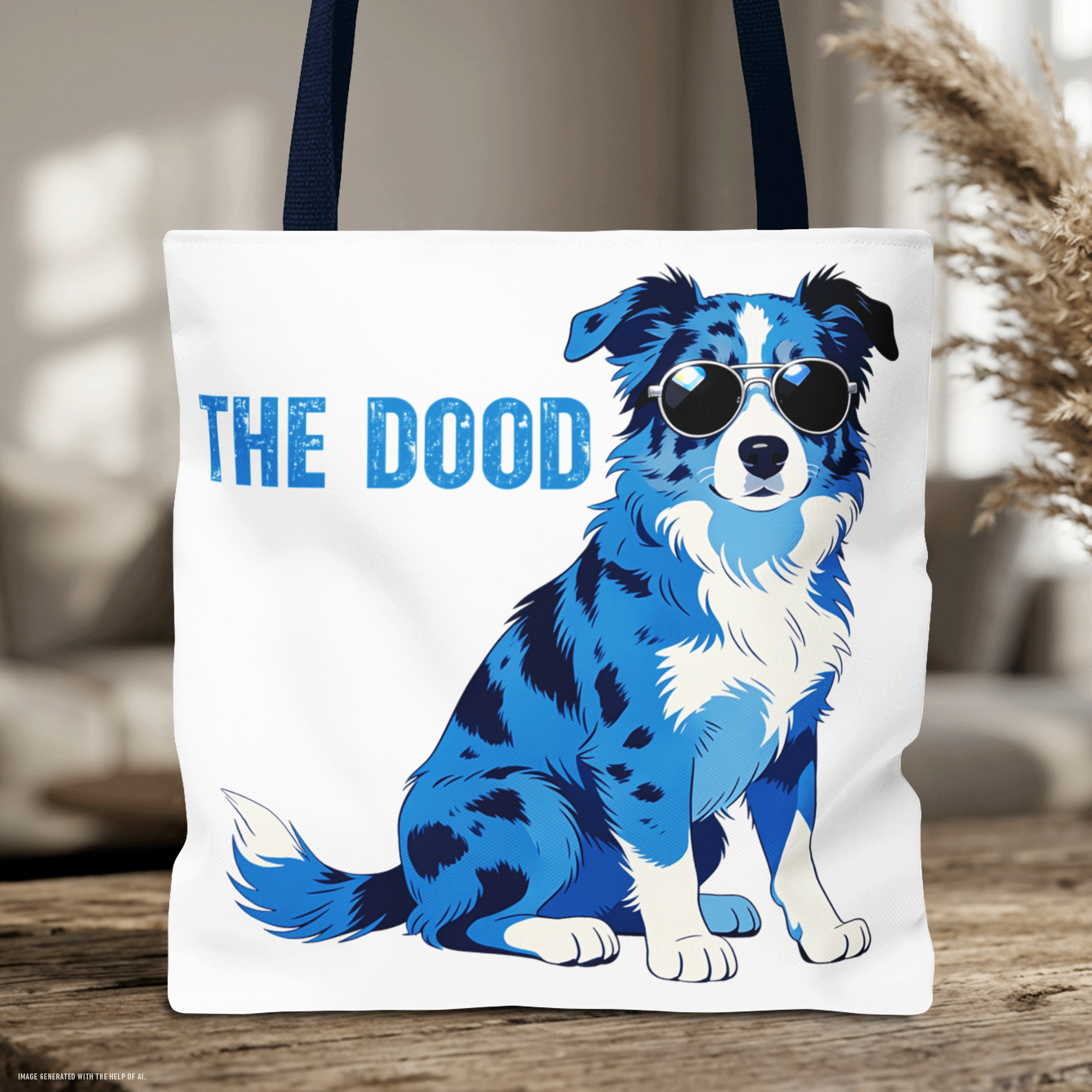 Personalized The Dood Doodle Dog Beach Tote