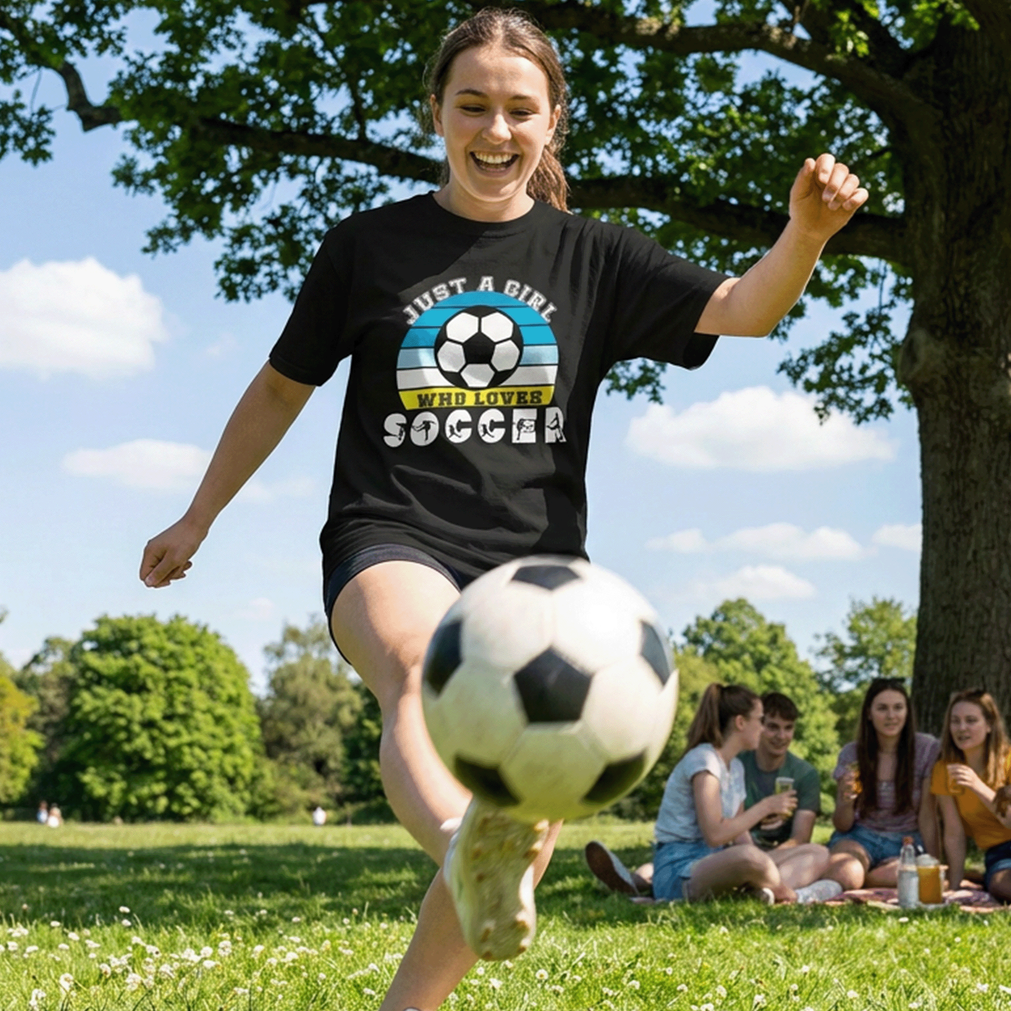 Just a Girl Who Loves Soccer Classic Tee