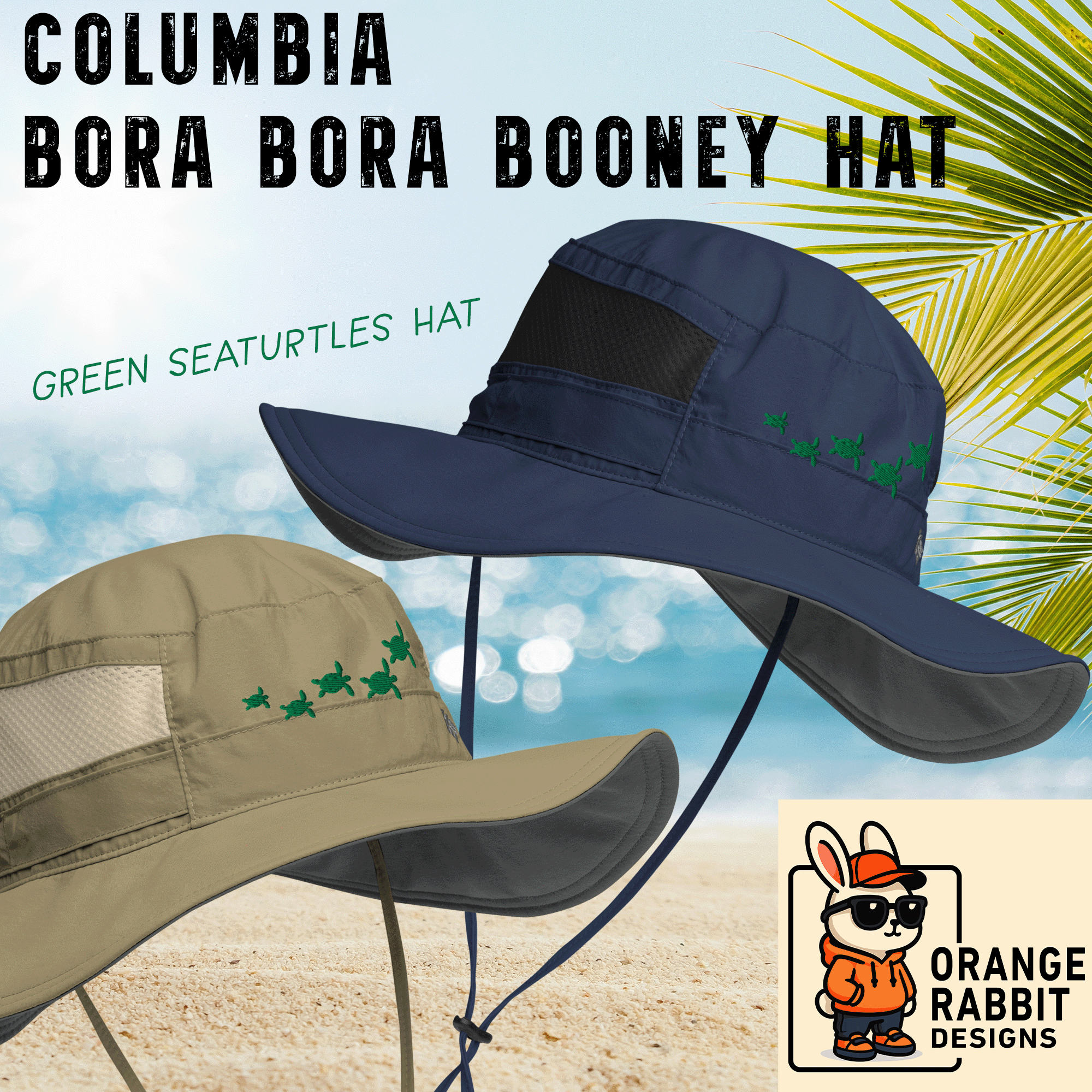 Green Seaturtles Columbia Bora Bora Hat
