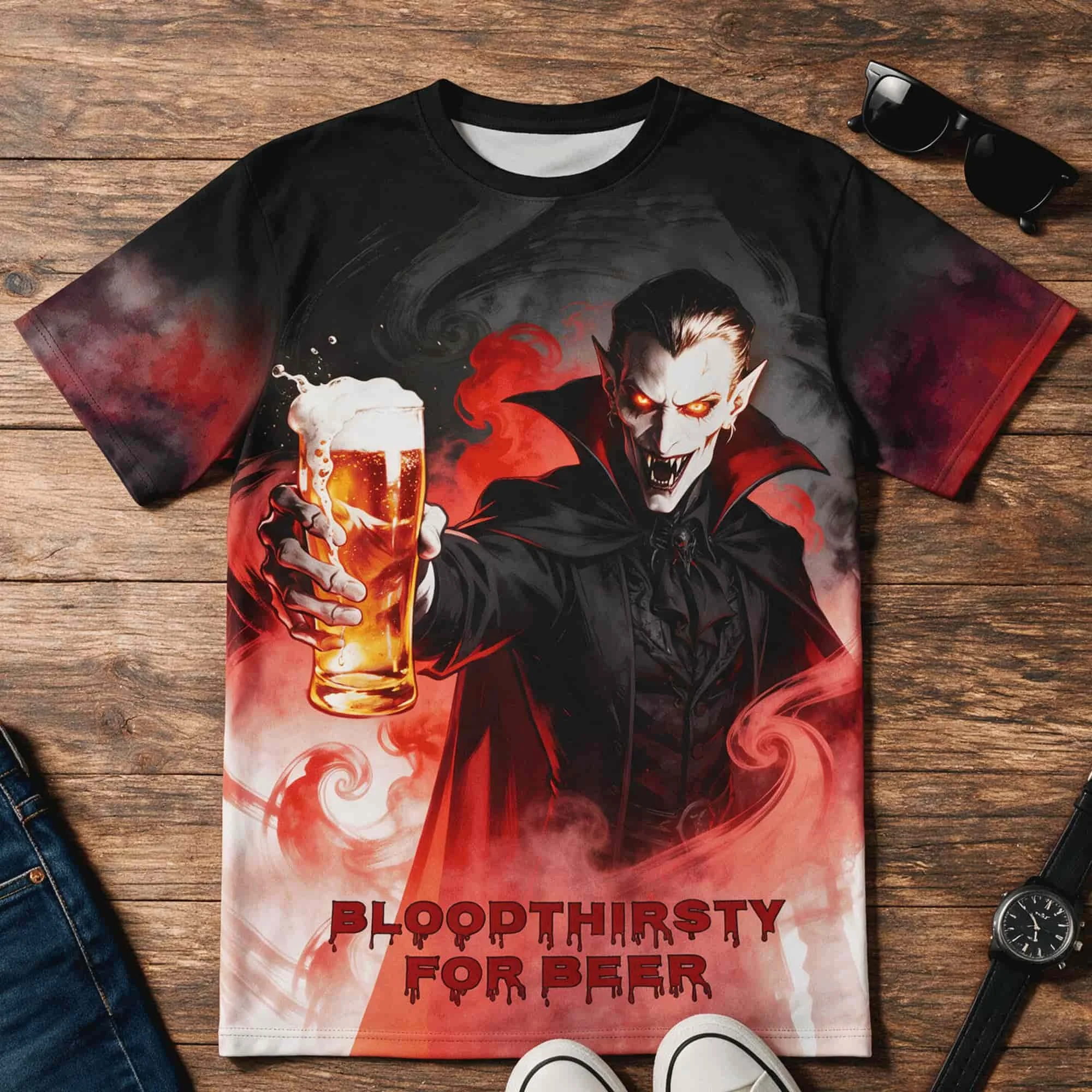 Vampire Cheers All-Over Print Tee