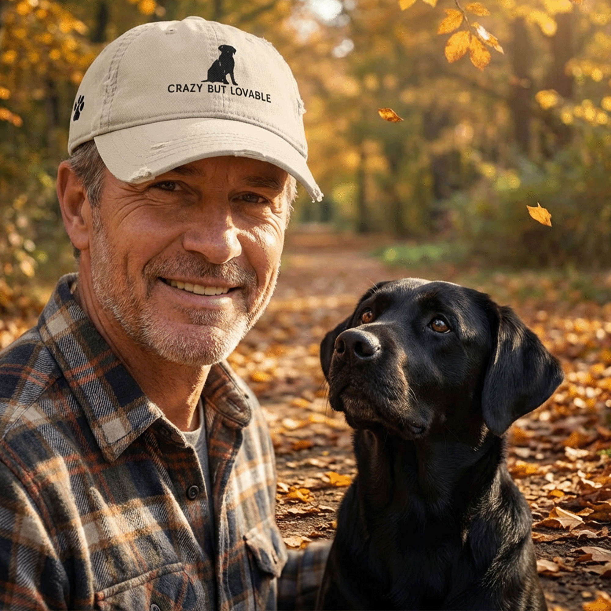 Embroidered Black Labrador Dog Hat