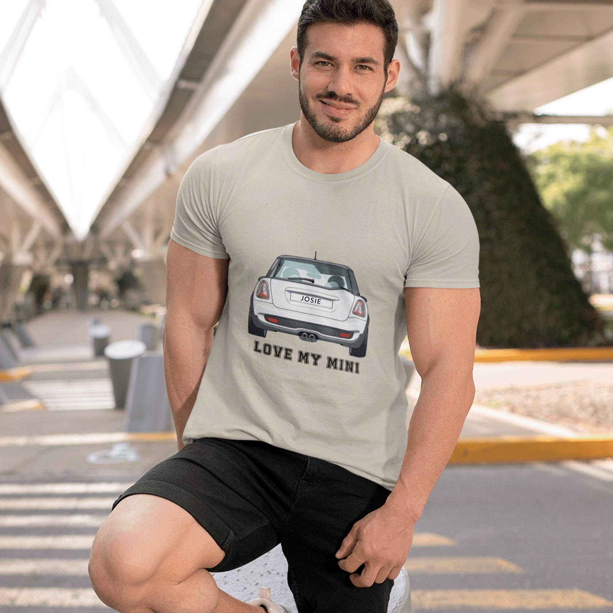 Personalized Love My Mini License Plate Tee