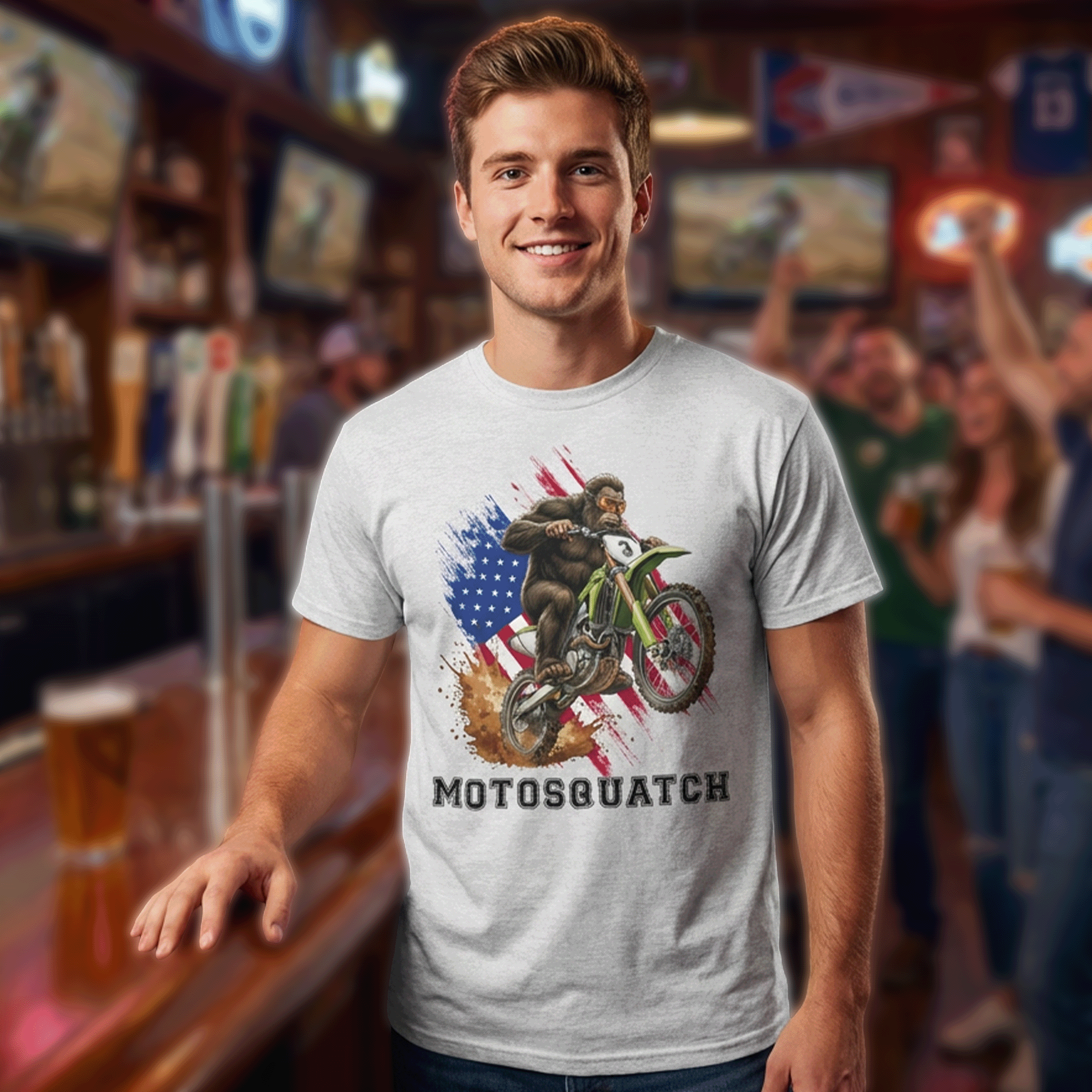 MotoSquatch DryBlend® T-Shirt