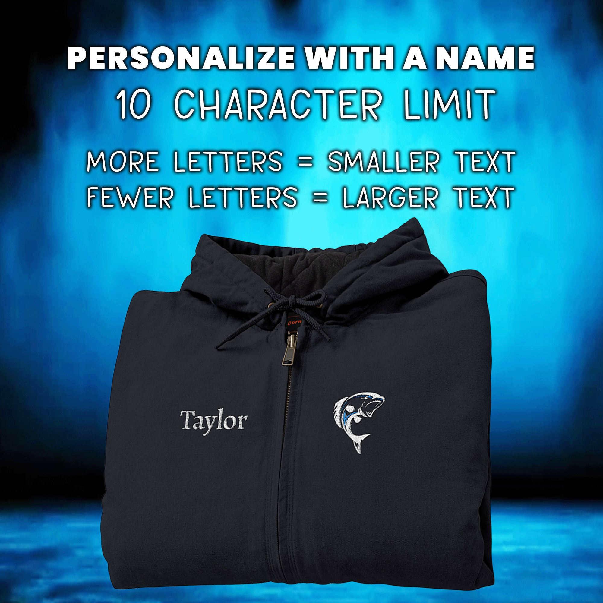 Personalized CornerStone® Men's Duck Cloth Hooded Work Jacket
