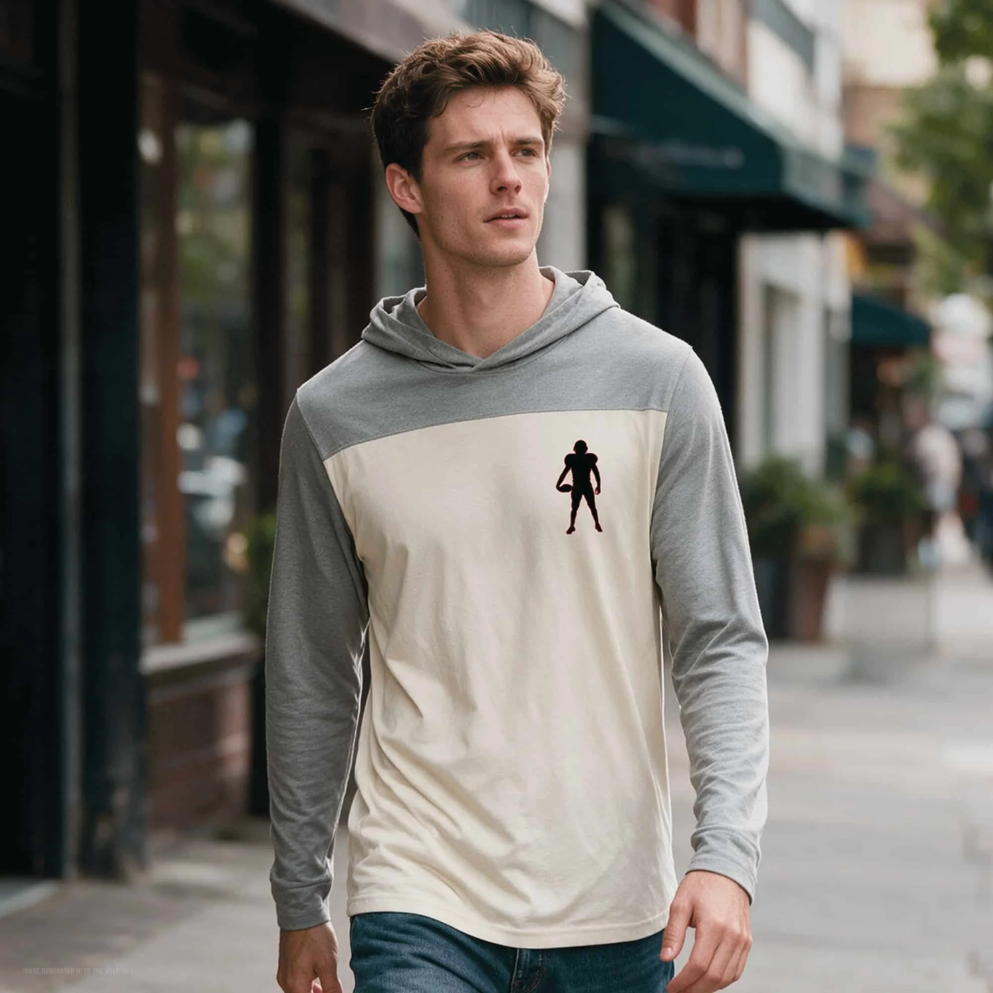 Football Long Sleeve T-shirt Halftime Hoodie