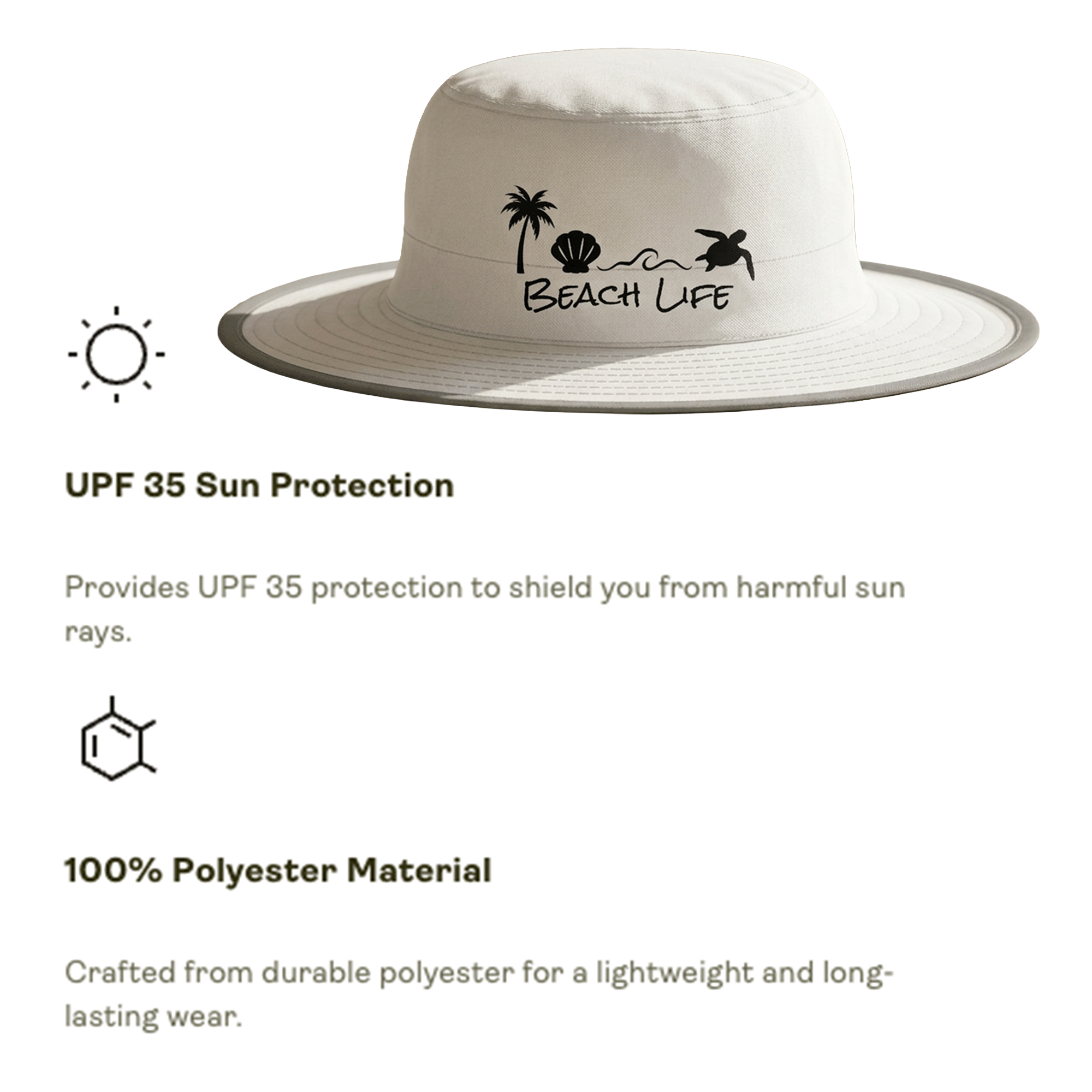 Beach Wide Brim Moisture-Wicking Sun Hat