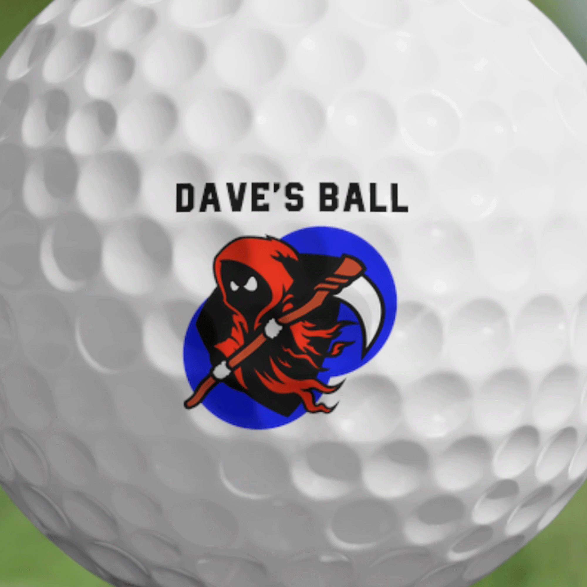 PERSONALIZED Name REAPER Ball Golf Balls