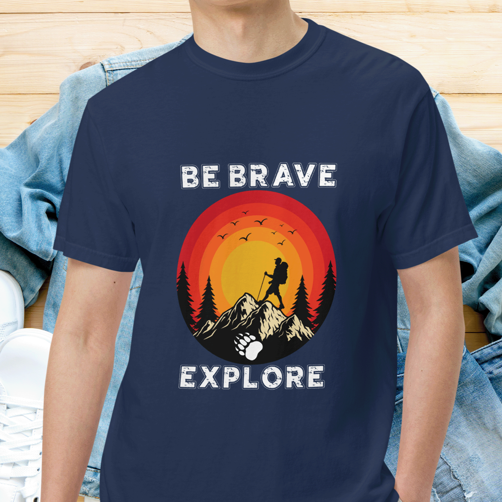 Be Brave Explore Comfort Colors Tee
