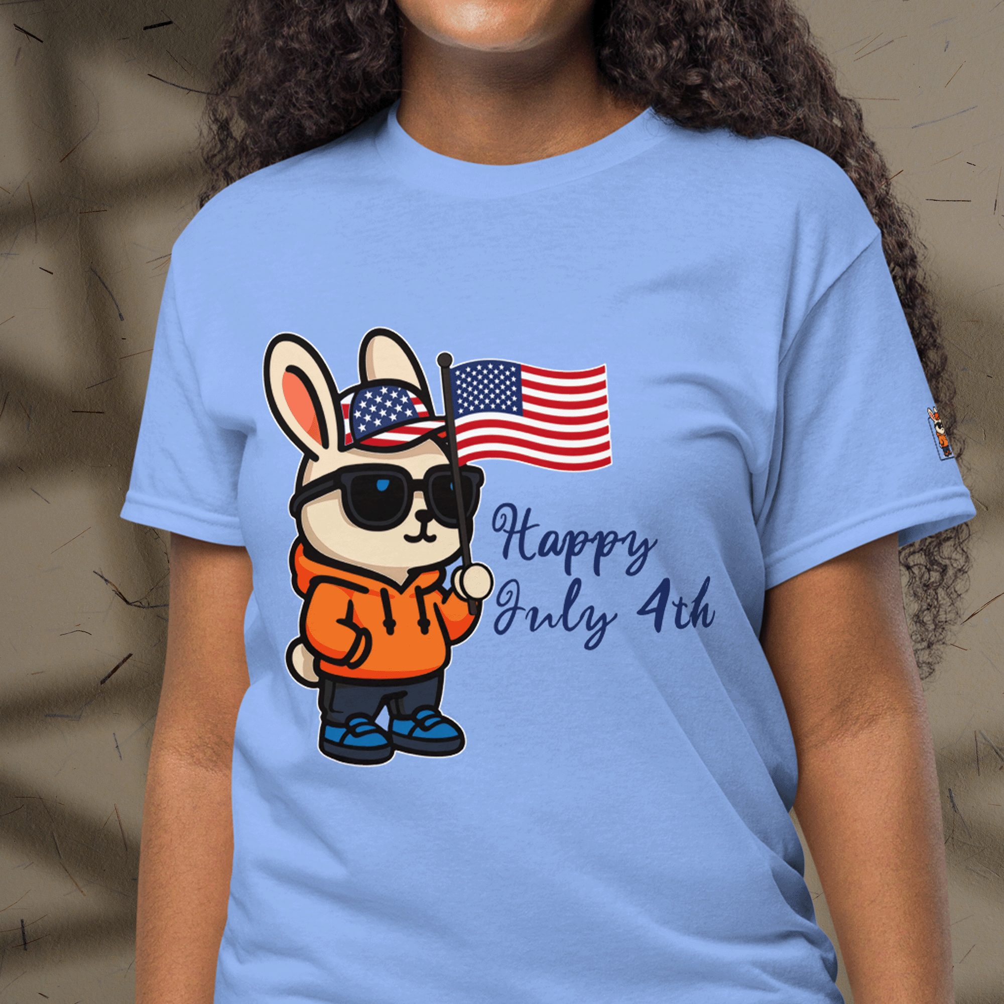 Orange Rabbit July 4th DryBlend® T-Shirt