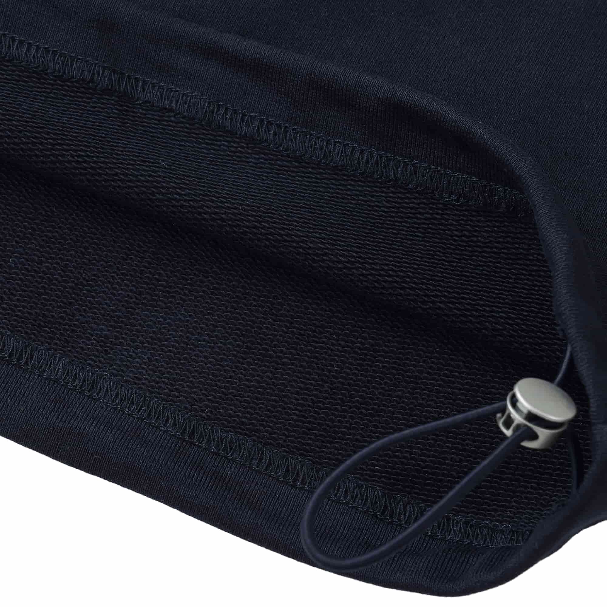 KING Contrast Striped Lapel Collar Sweatshirt