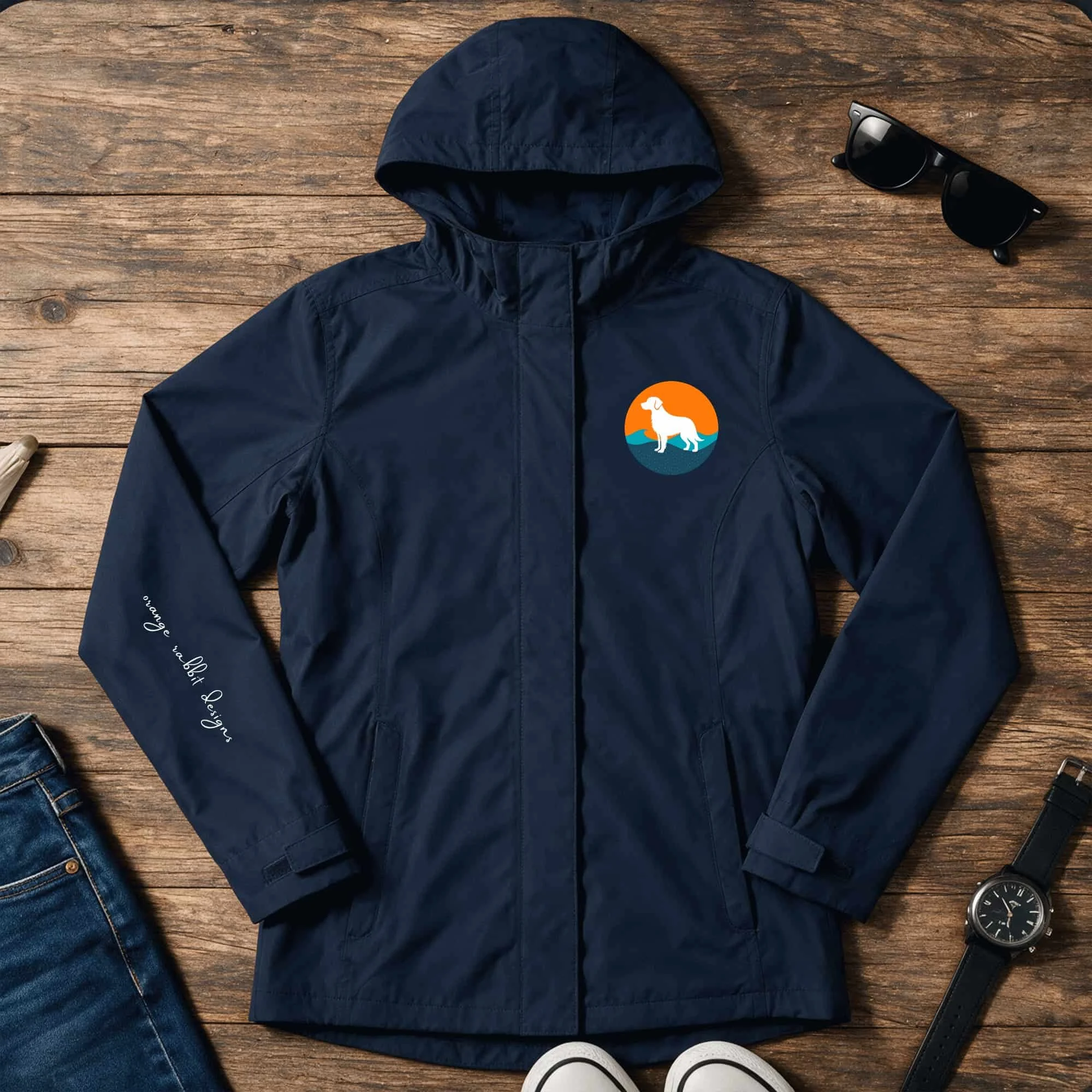 Women’s Dog Lover Rain Jacket